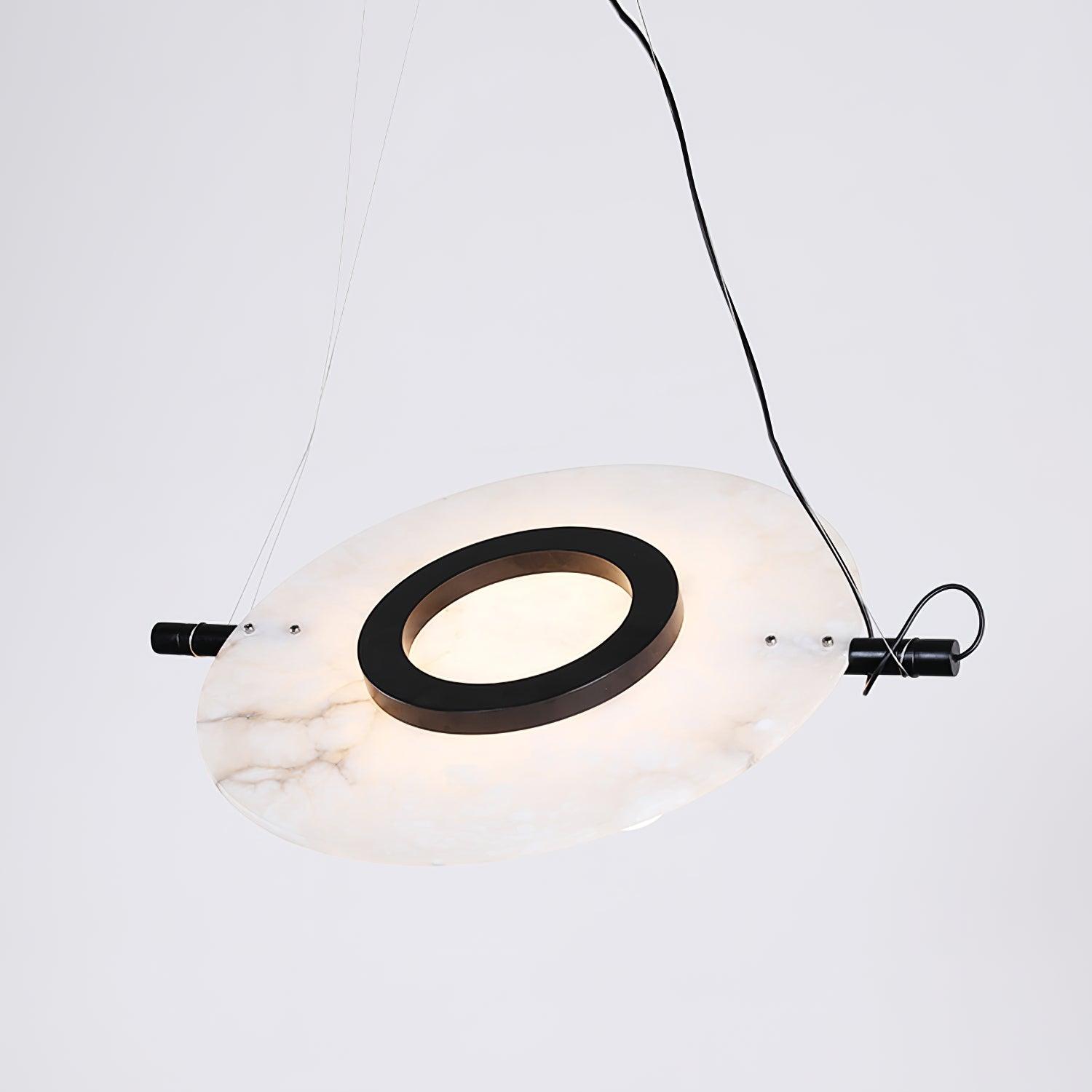 Imirila Disque Forme Verre Pendentif Lumière