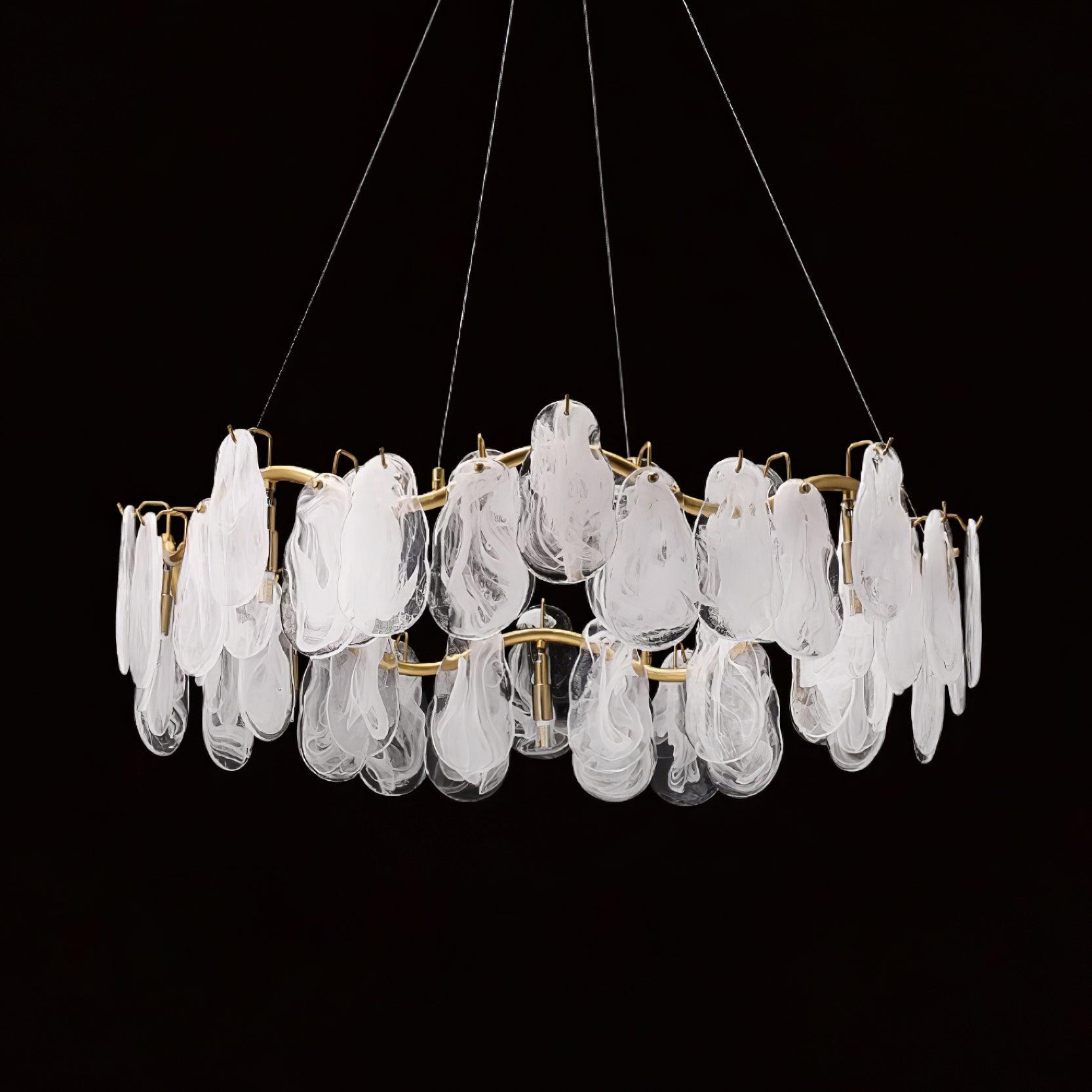 Lustra Lustre Panneaux en Verre Nuage