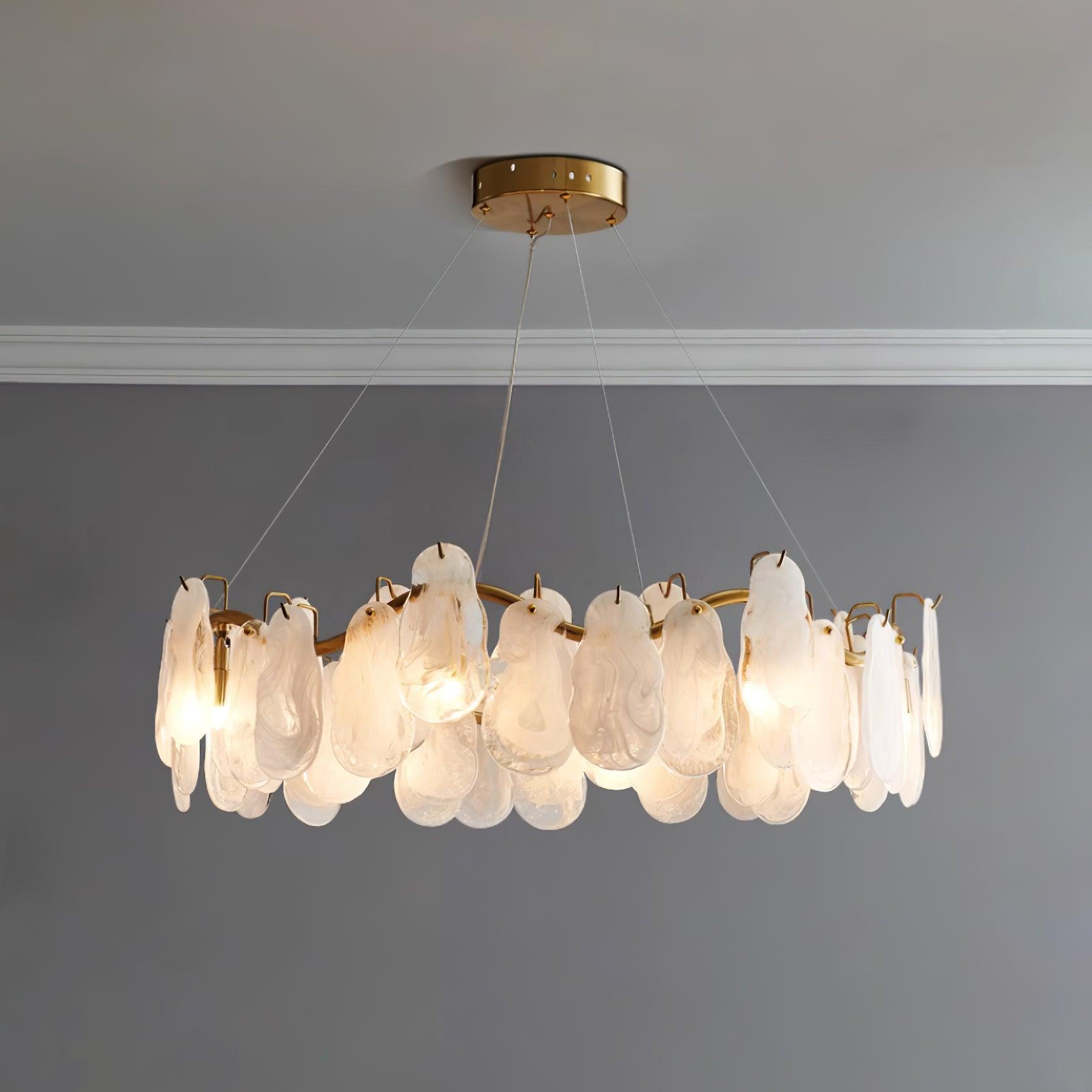 Lustra Lustre Panneaux en Verre Nuage