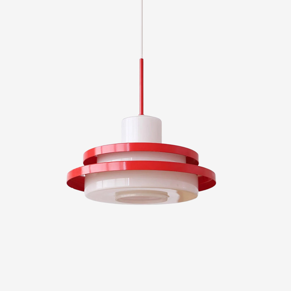 Eviso Lustra Lampe Suspendue Rouge Blanche