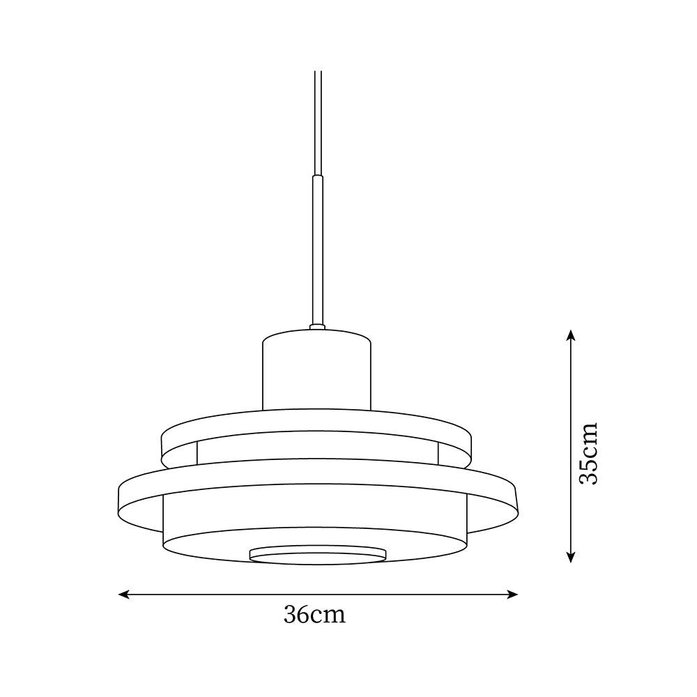 Eviso Lustra Lampe Suspendue Rouge Blanche