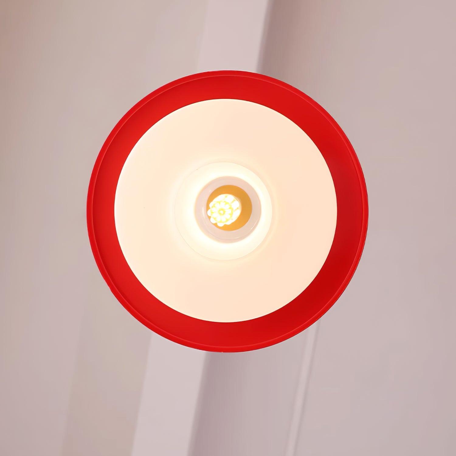 Eviso Lustra Lampe Suspendue Rouge Blanche
