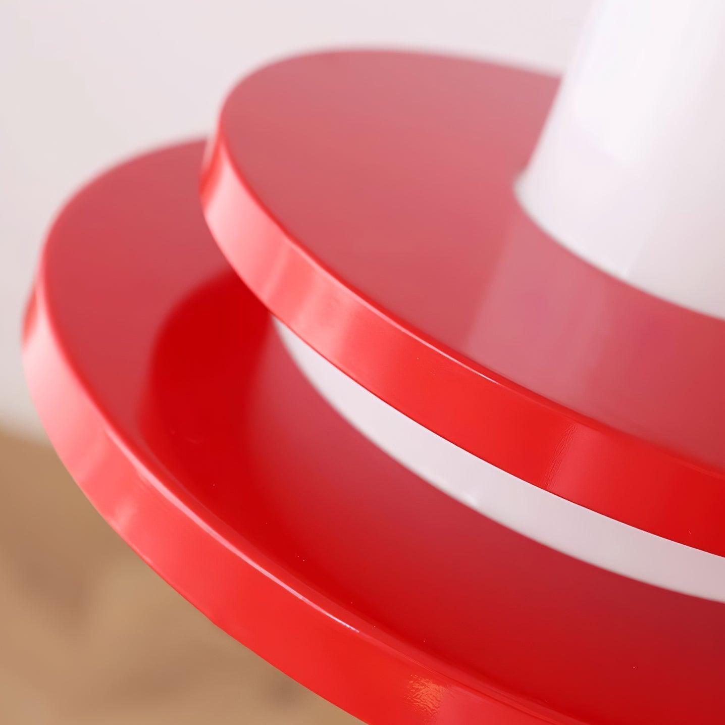 Eviso Lustra Lampe Suspendue Rouge Blanche