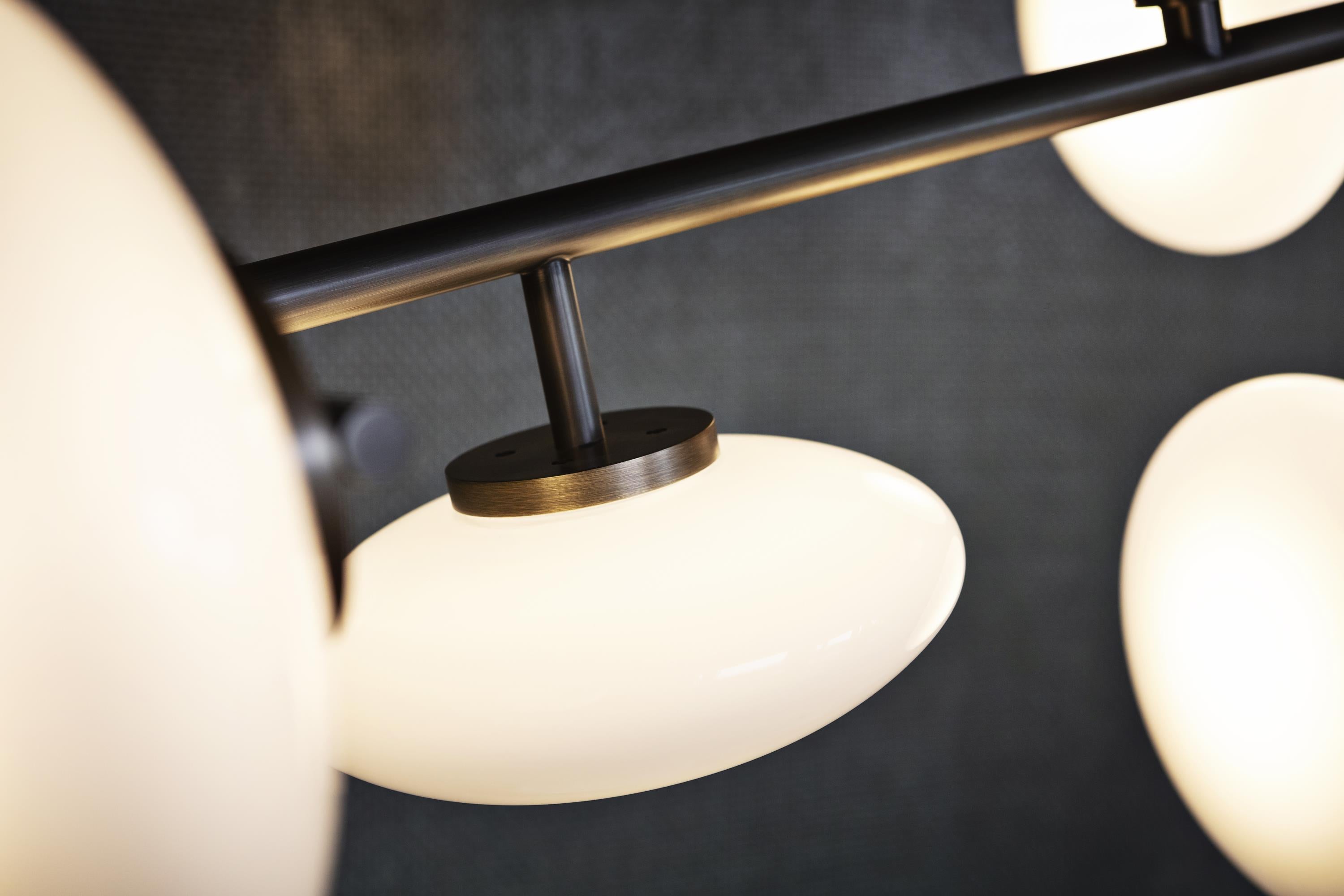 Umirarae Lampe de Plafond en Laiton et Verre Créativité Individuelle