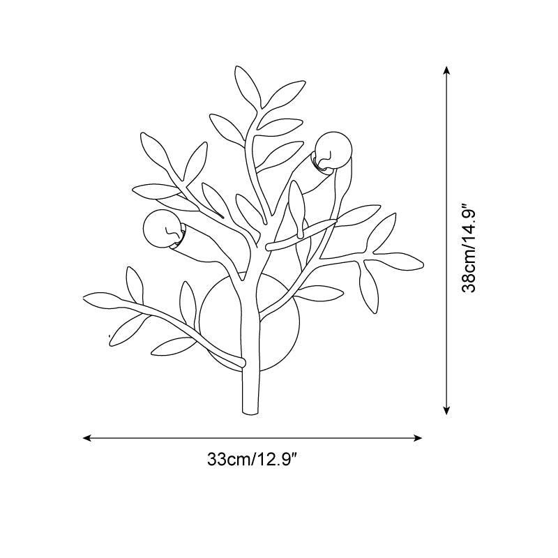 Mandeville Applique Murale Motif Branches Grâce Organique