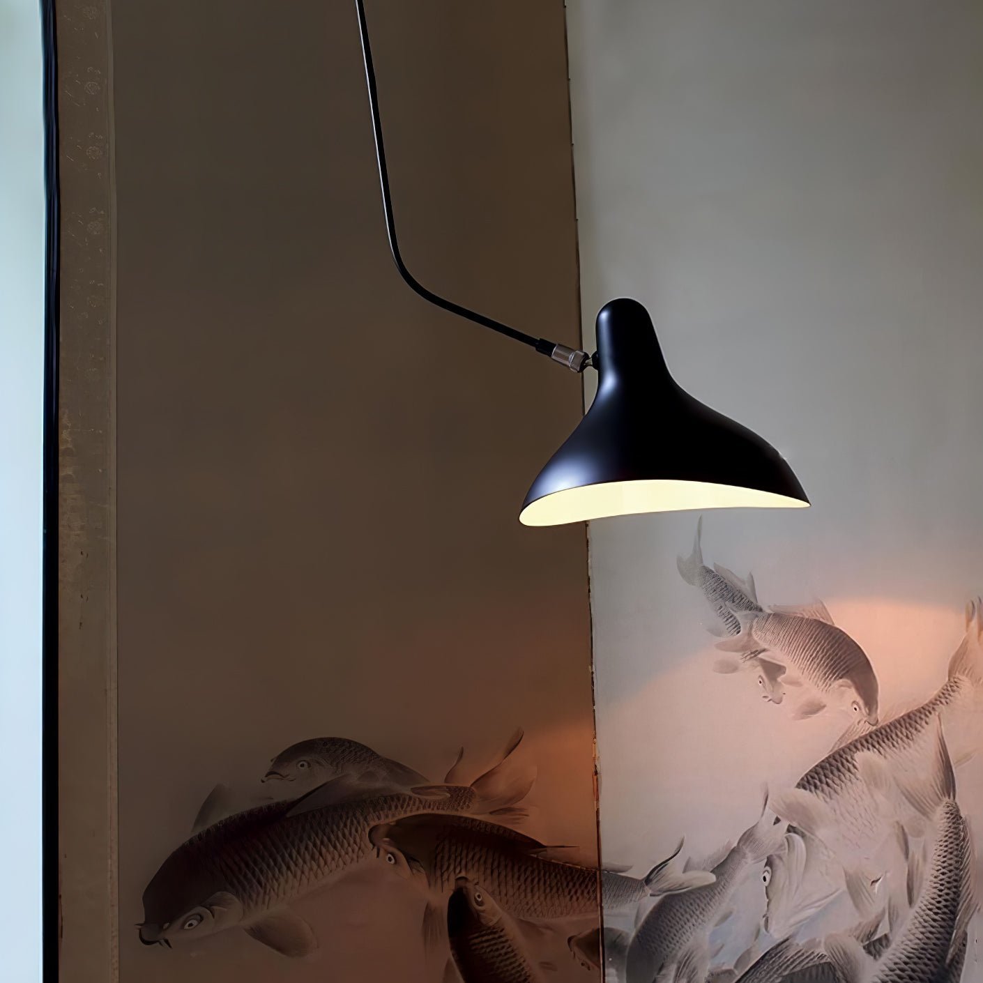 Ivsolarae Modern Minimalist Arm Wall Lamp