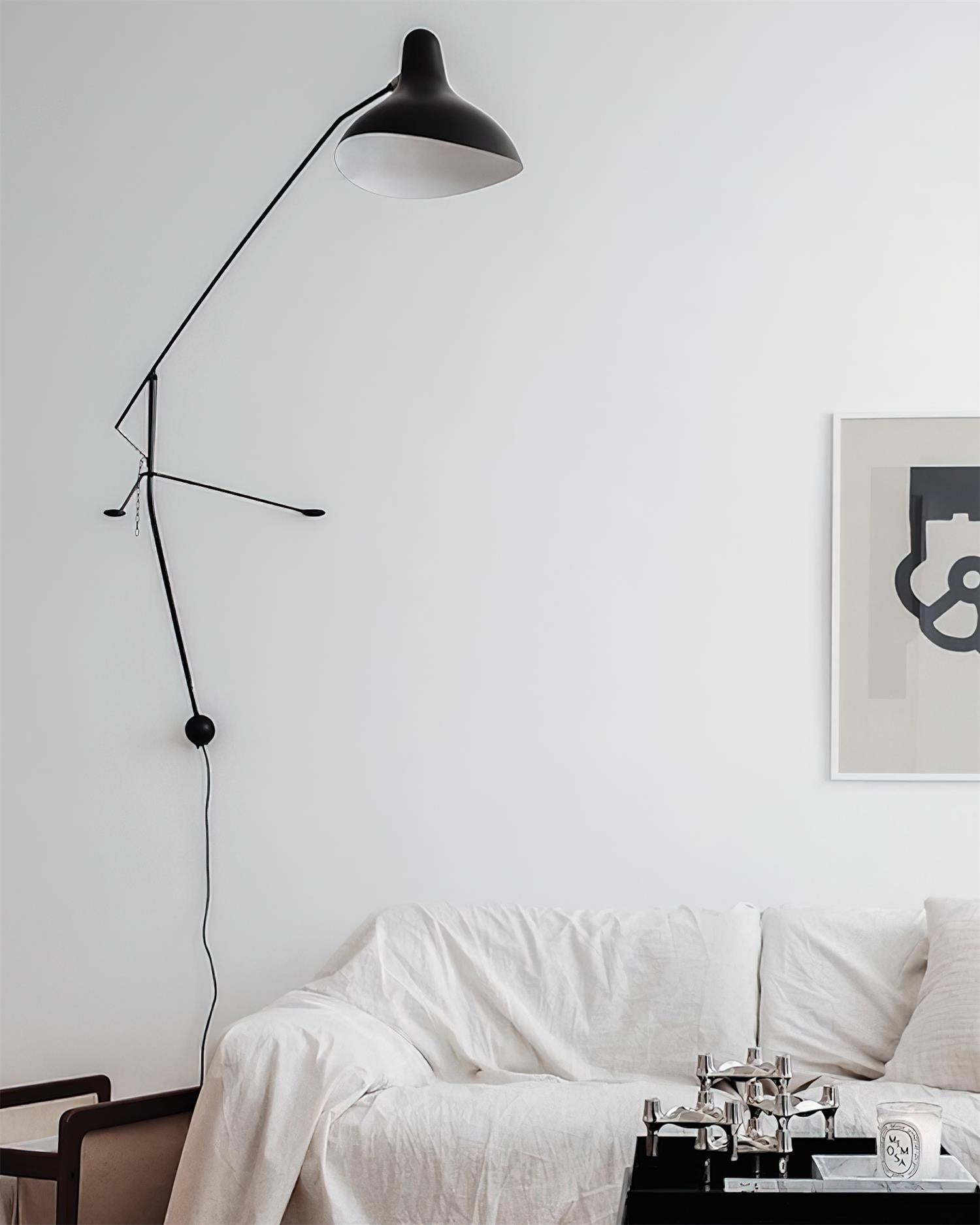 Wall Lamp Applique Industrielle à Bras Pivotant Réglable