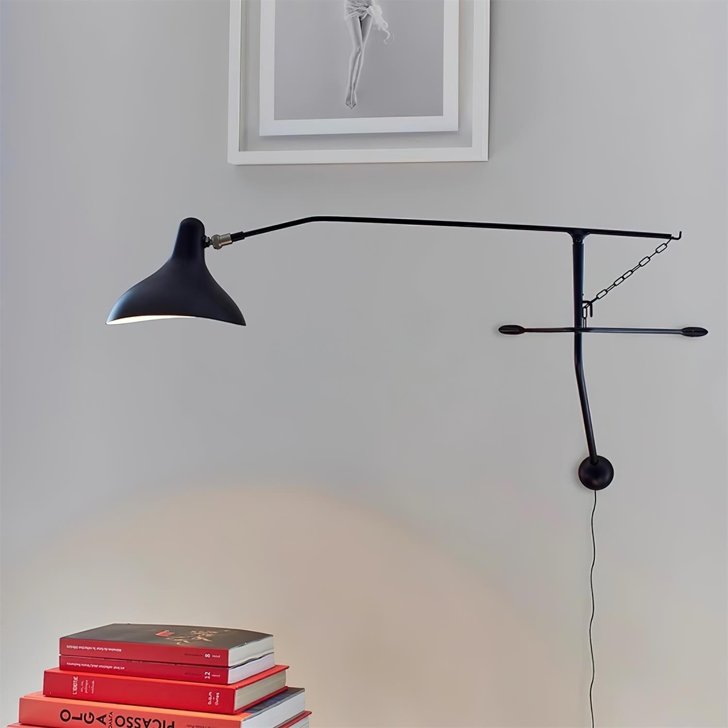 Wall Lamp Applique Industrielle à Bras Pivotant Réglable