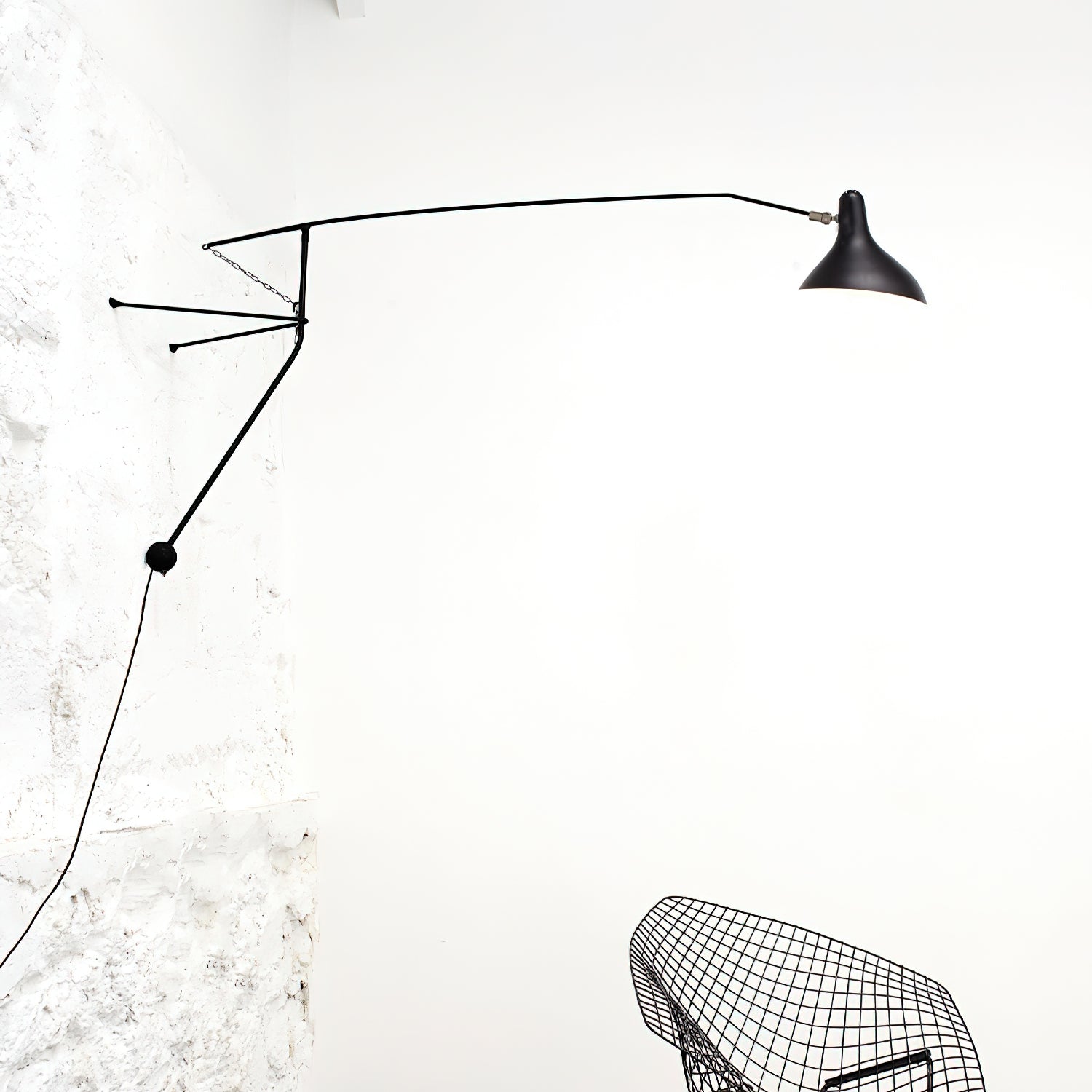 Wall Lamp Applique Industrielle à Bras Pivotant Réglable