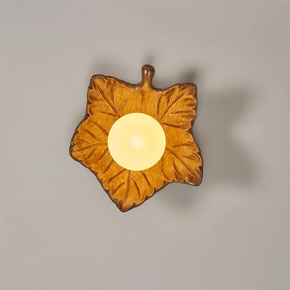 Maple Leaf Applique Murale Élégante Organique