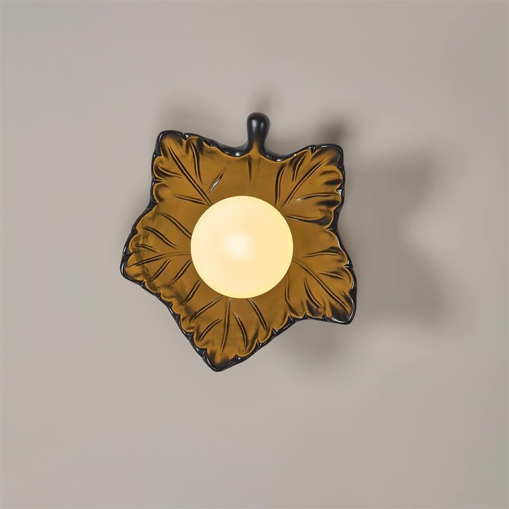 Maple Leaf Applique Murale Élégante Organique