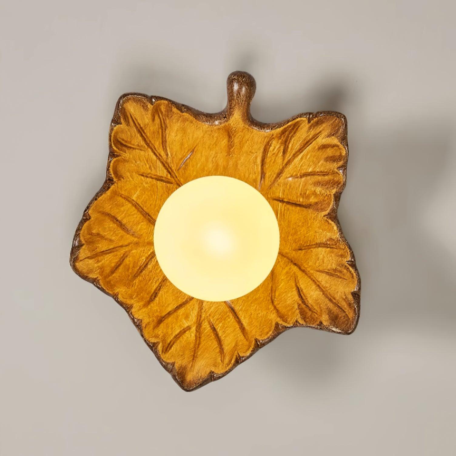 Maple Leaf Applique Murale Élégante Organique