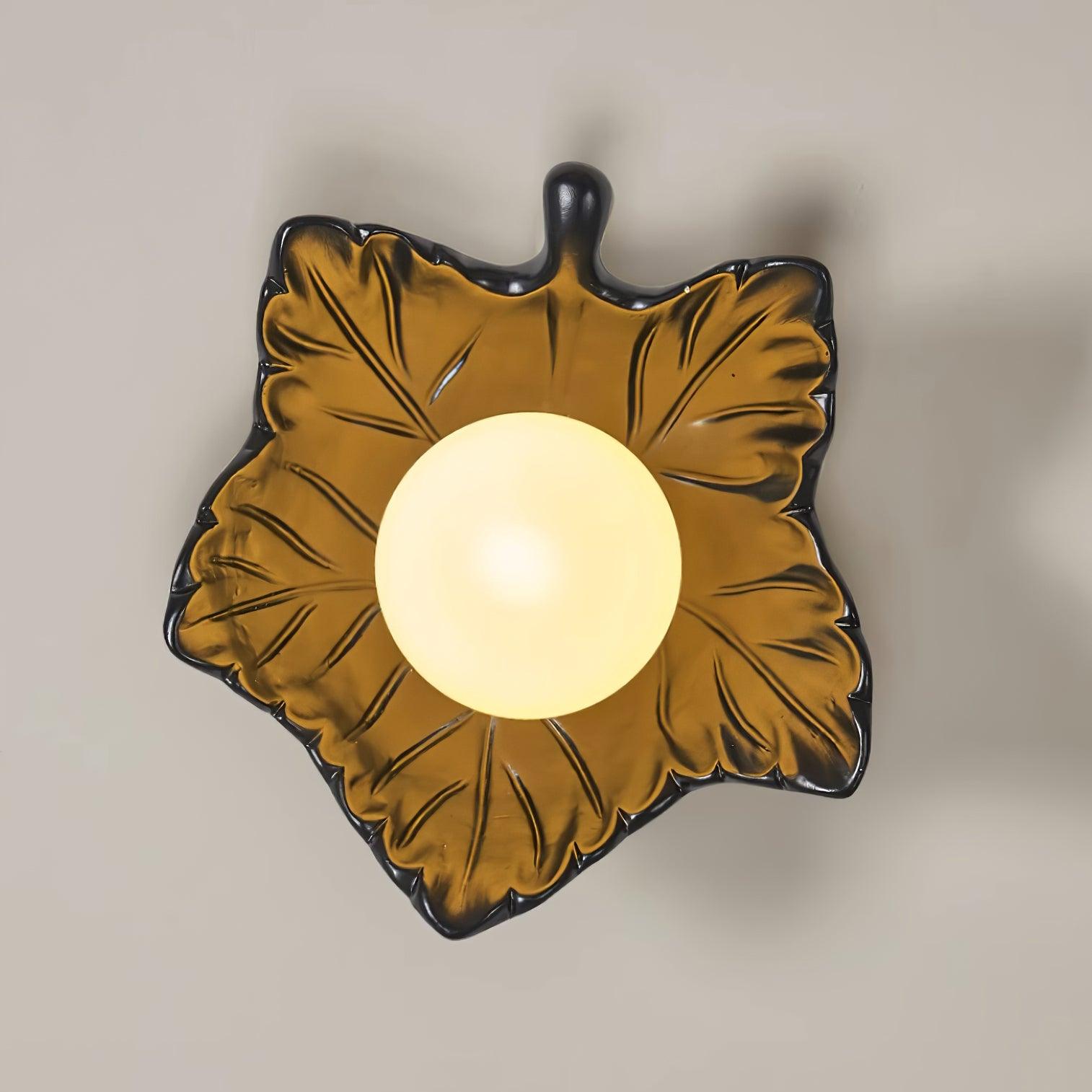 Maple Leaf Applique Murale Élégante Organique
