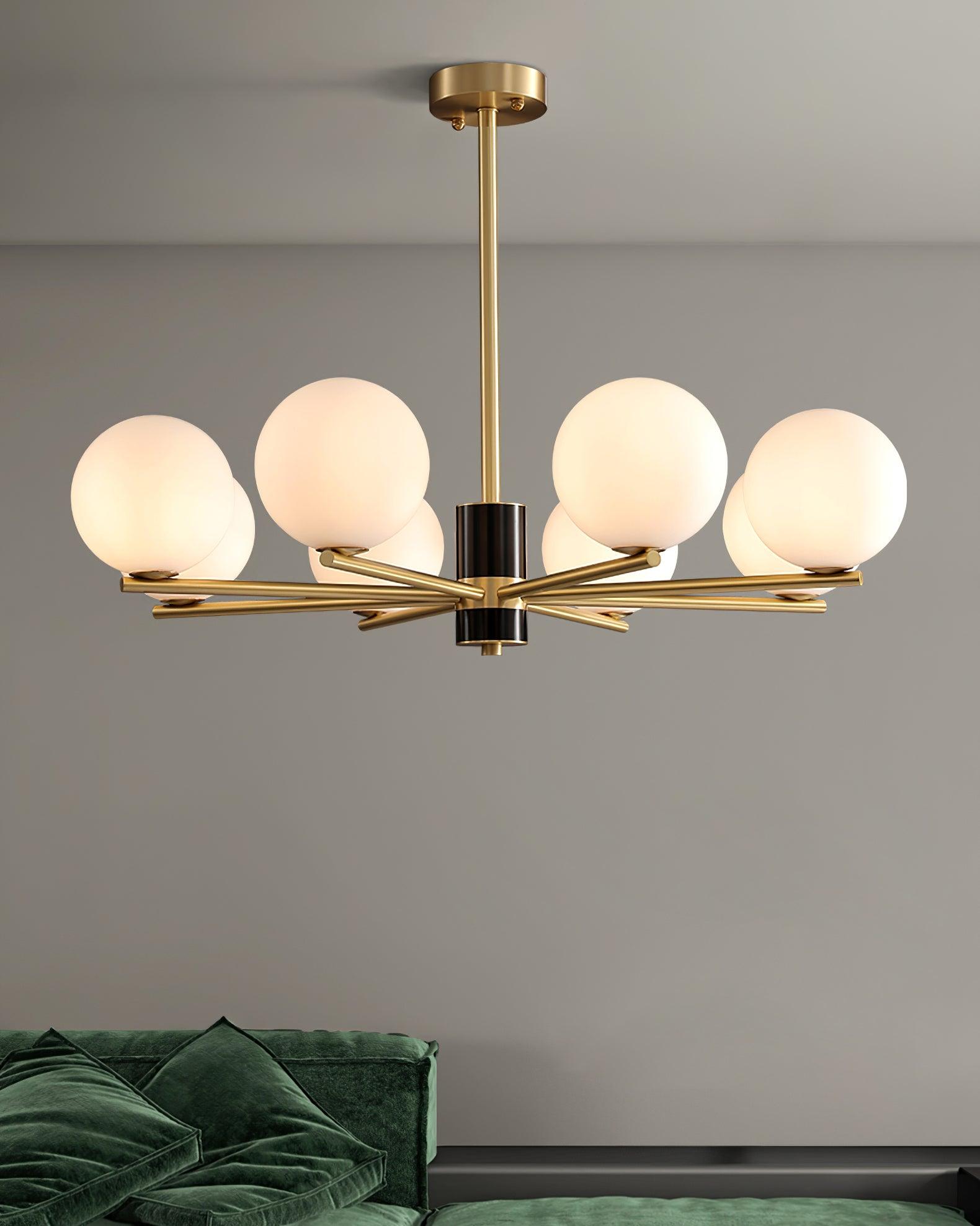 Covynel Lustre en Laiton Mi-Siècle