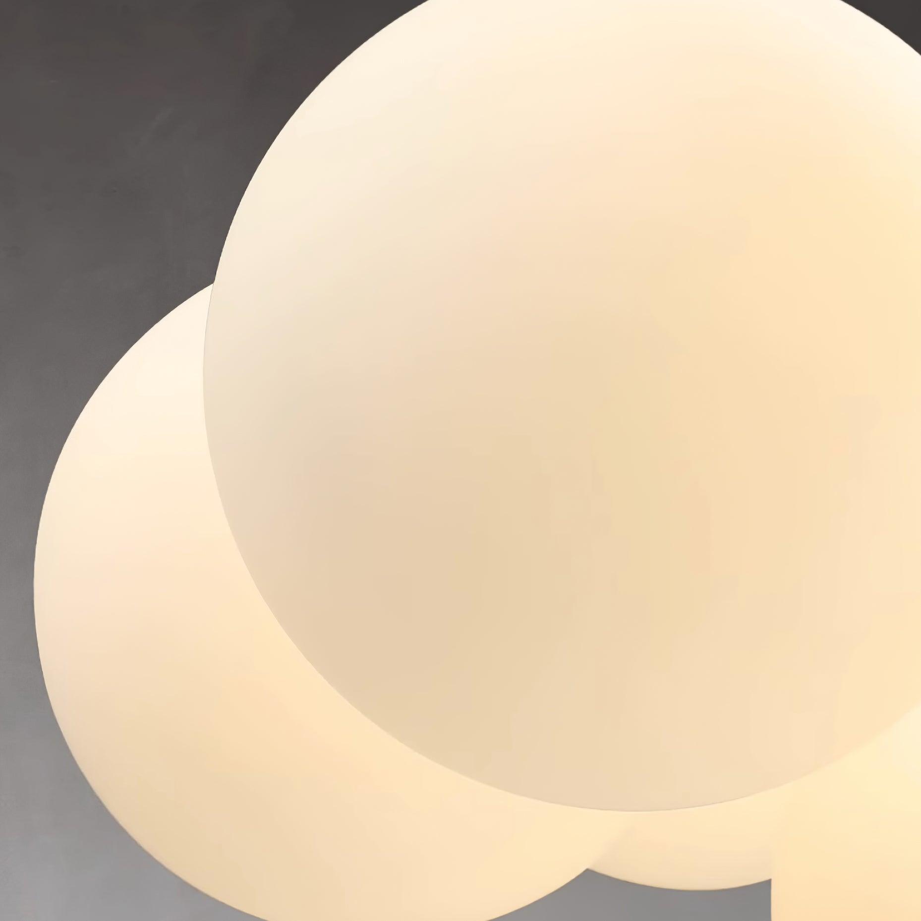 Lustre Globe en Verre Cluster Cadre en Laiton Moderne Minimaliste pour Maison