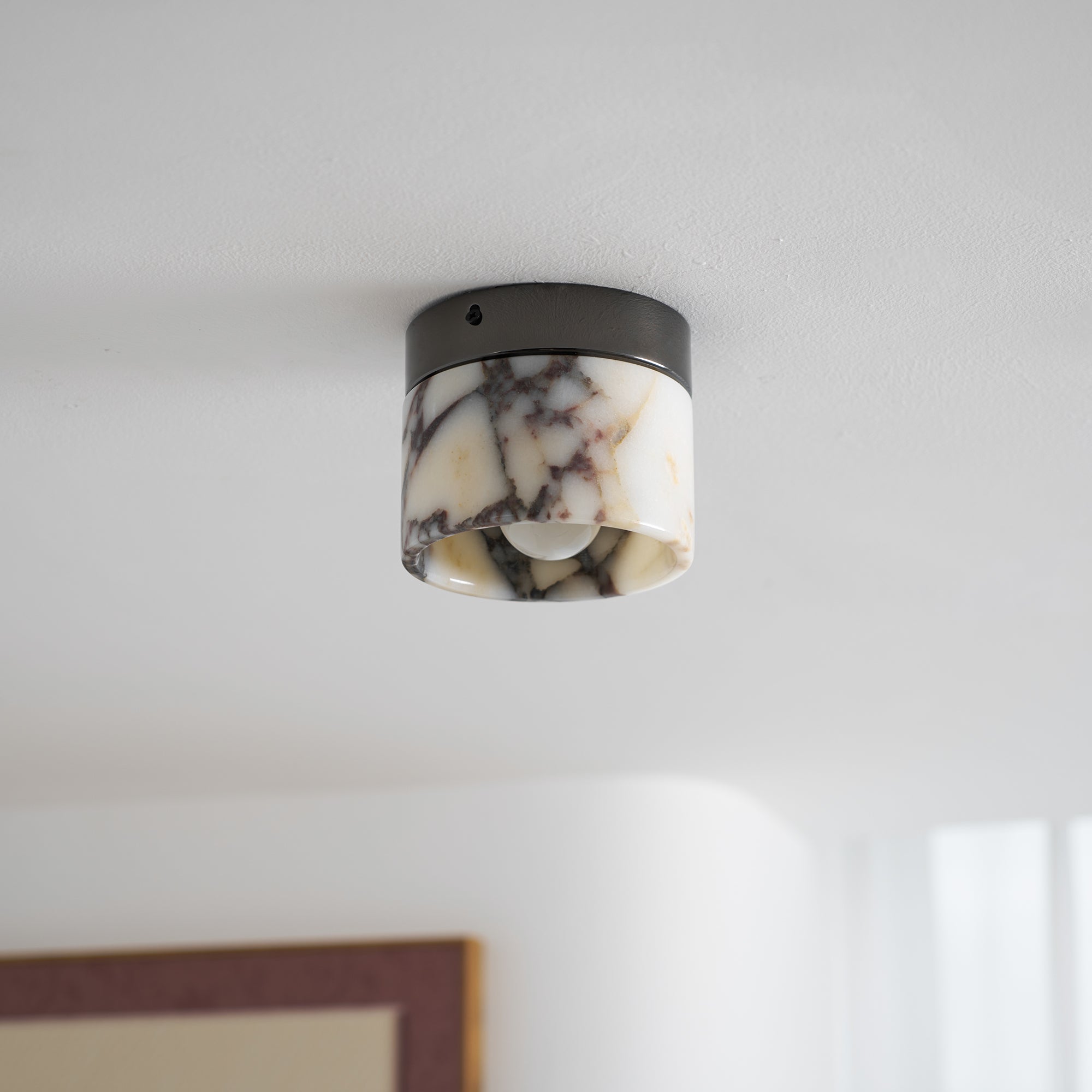 Ivinir Lampe De Plafond Ronde Marbre Minimaliste Moderne