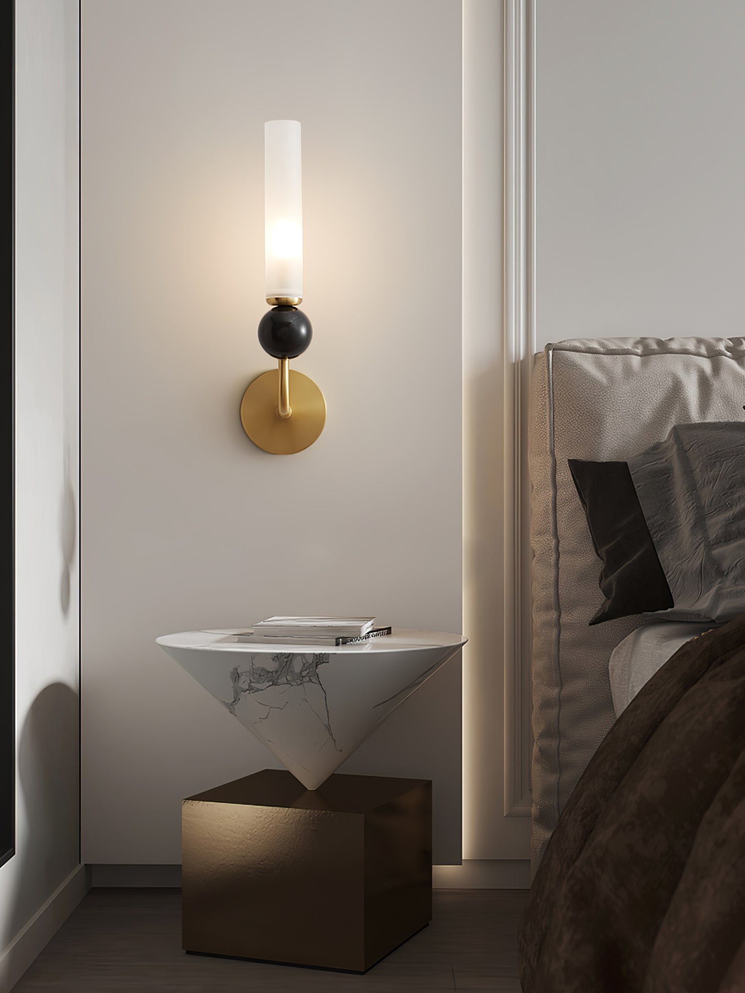 Casoreth Applique Murale Verticale en Marbre Moderne