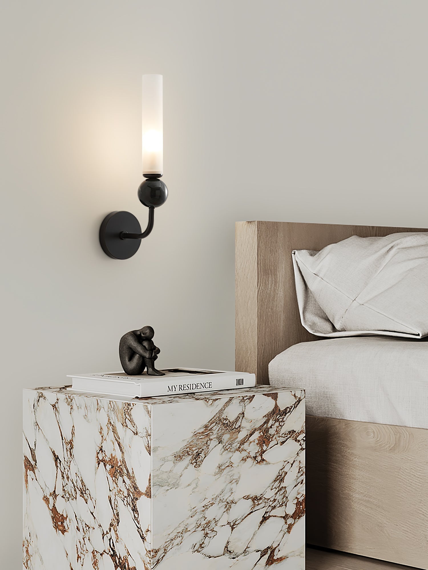 Casoreth Applique Murale Verticale en Marbre Moderne