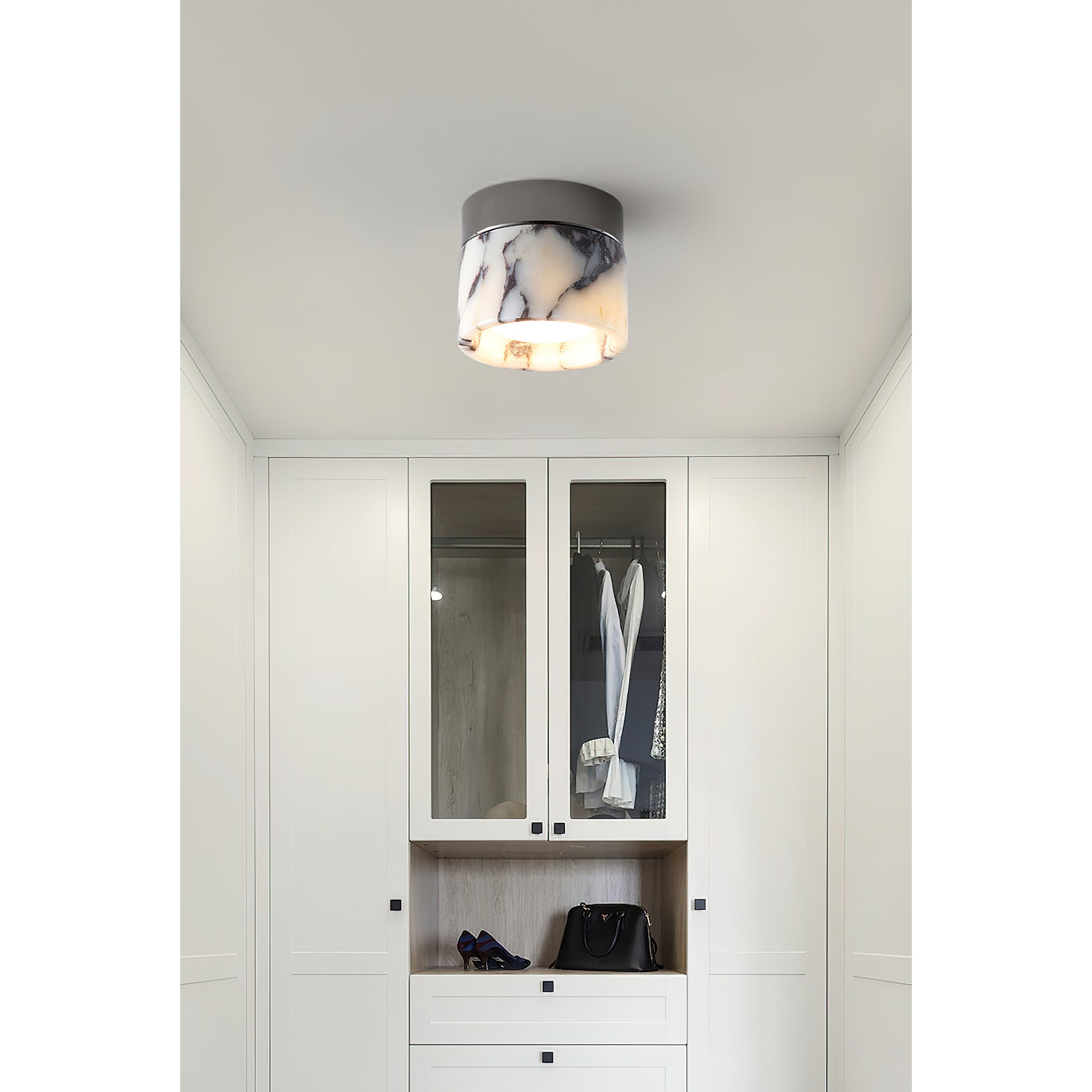 Ivinir Lampe De Plafond Ronde Marbre Minimaliste Moderne