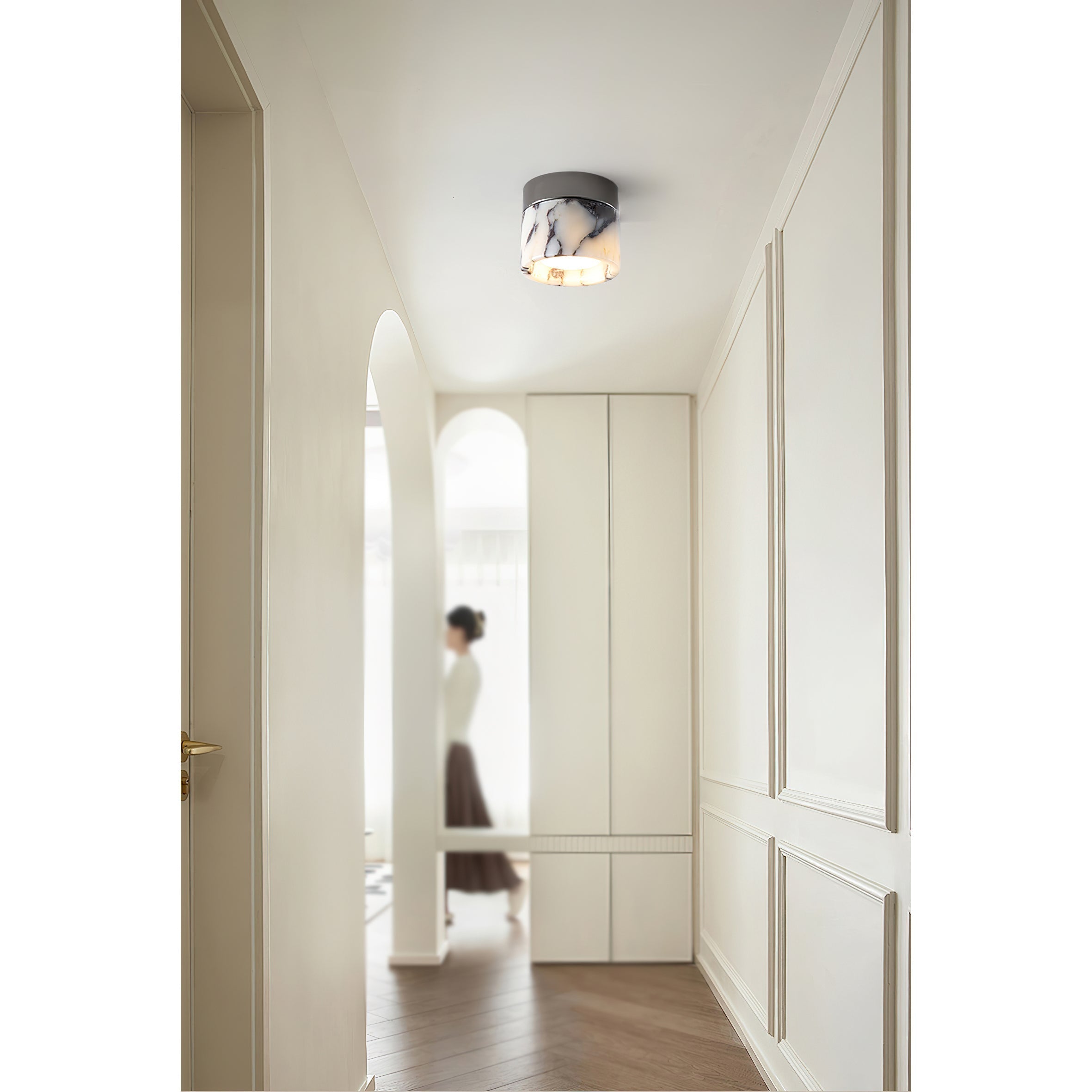 Ivinir Lampe De Plafond Ronde Marbre Minimaliste Moderne