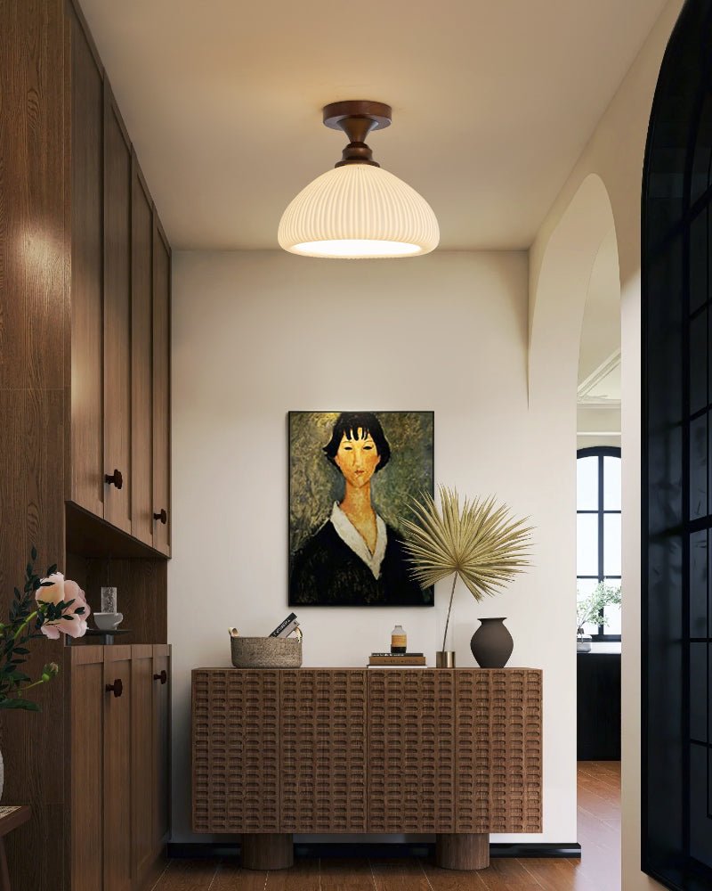 Alveneth Plafonnier en Verre Art Nordique Premium