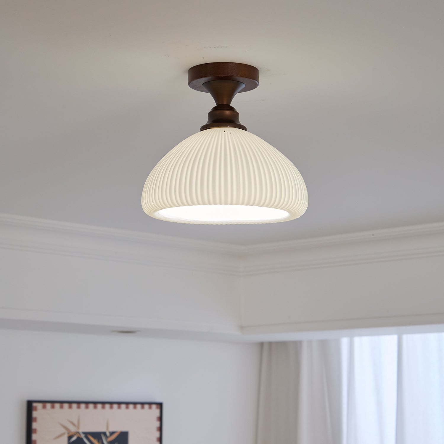 Alveneth Plafonnier en Verre Art Nordique Premium