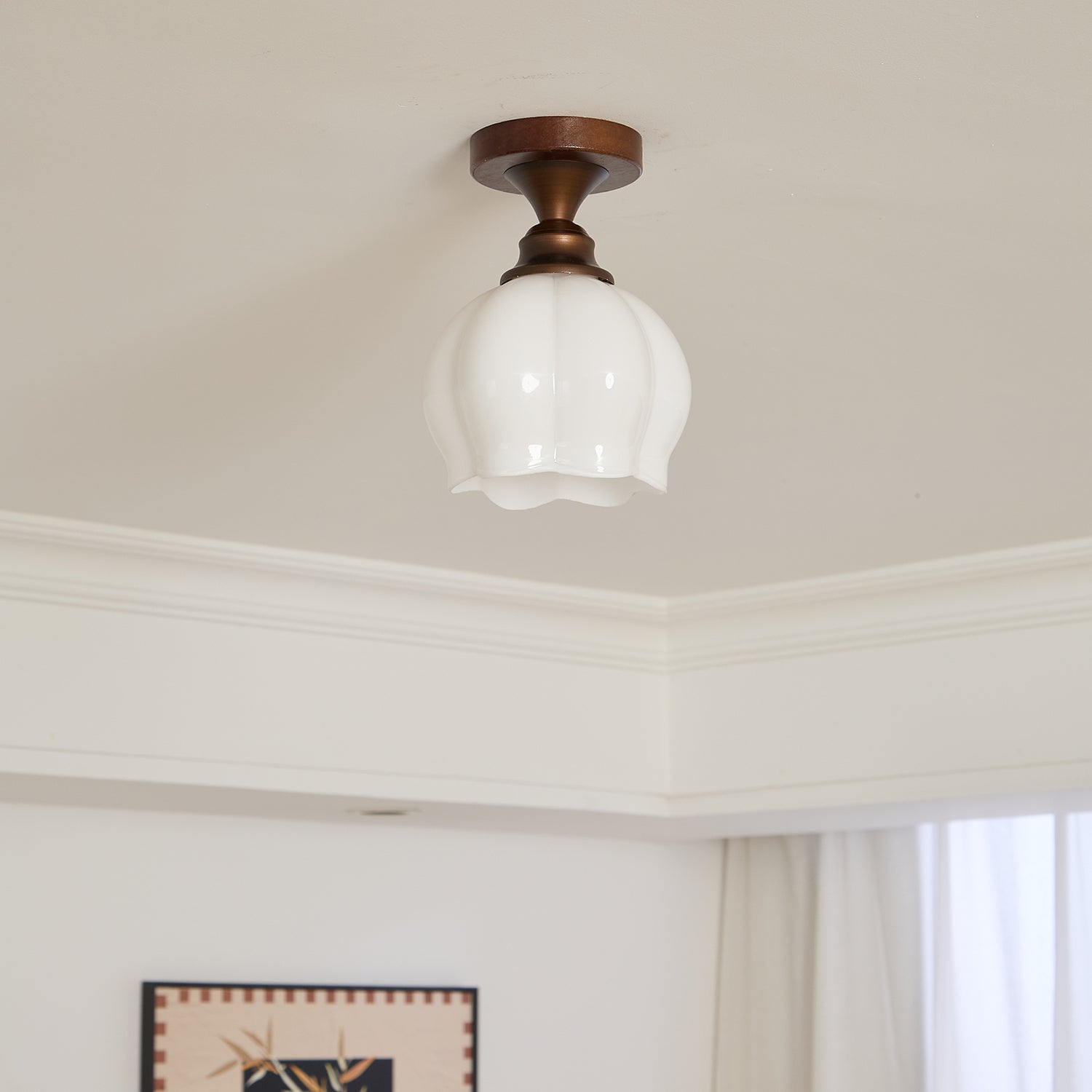 Alveneth Plafonnier en Verre Art Nordique Premium