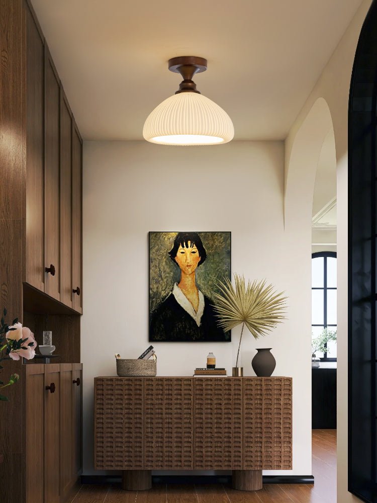 Alveneth Plafonnier en Verre Art Nordique Premium