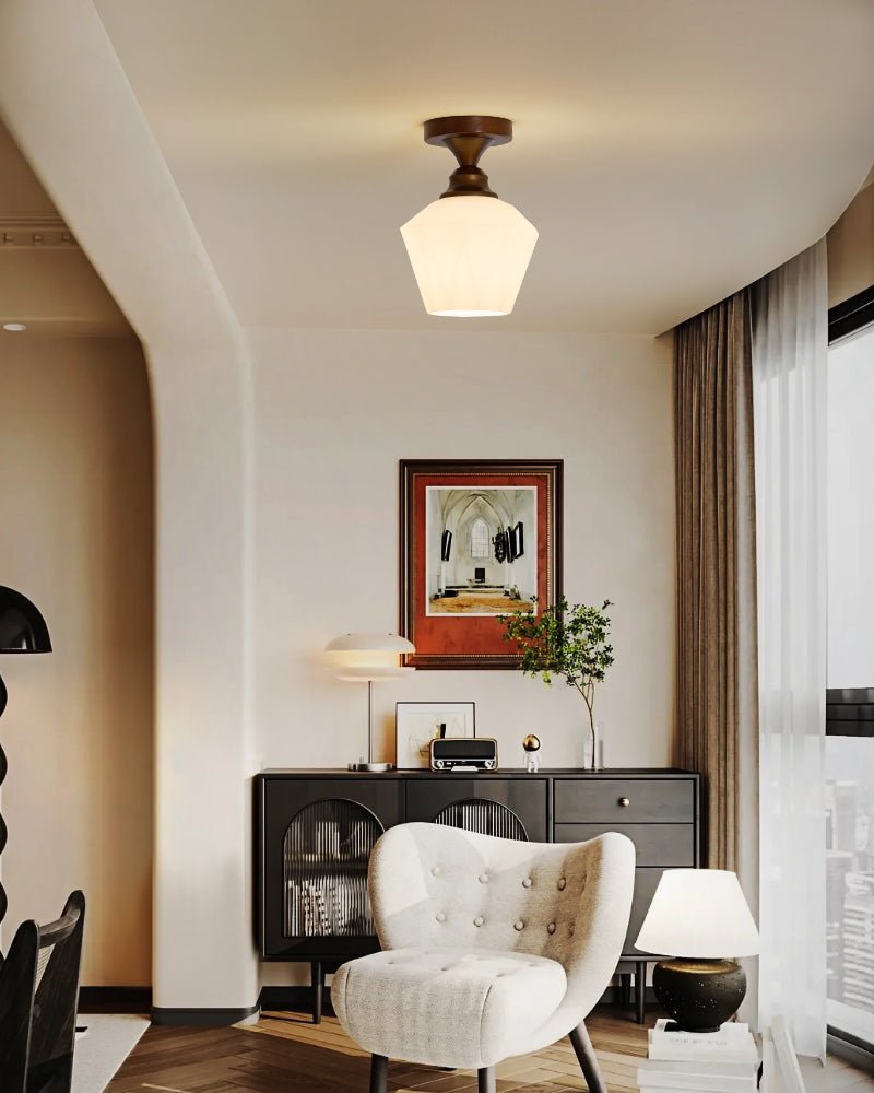 Alveneth Plafonnier en Verre Art Nordique Premium