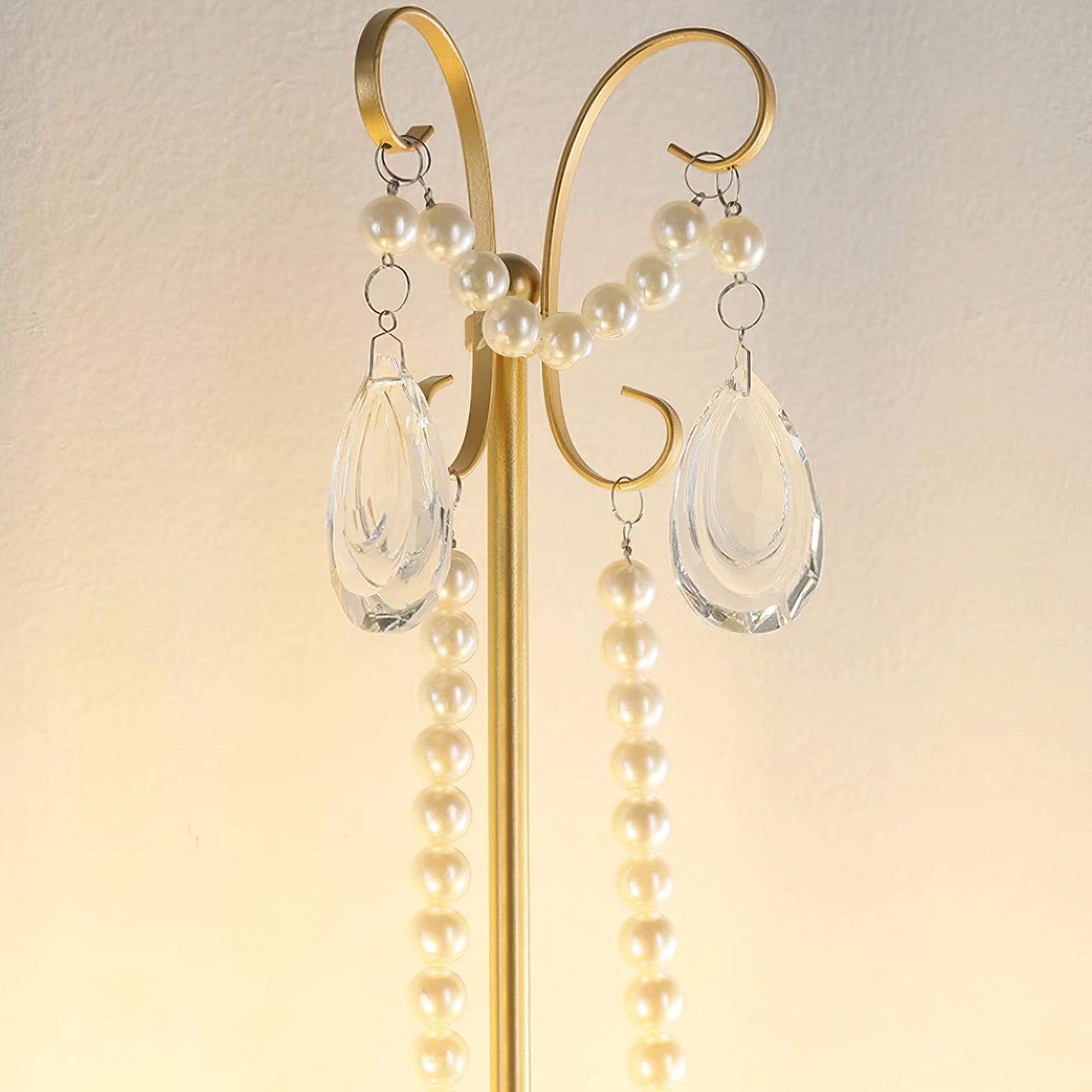 Applique Murale Perles de Cristal Ornée Élégante Chic pour Maison