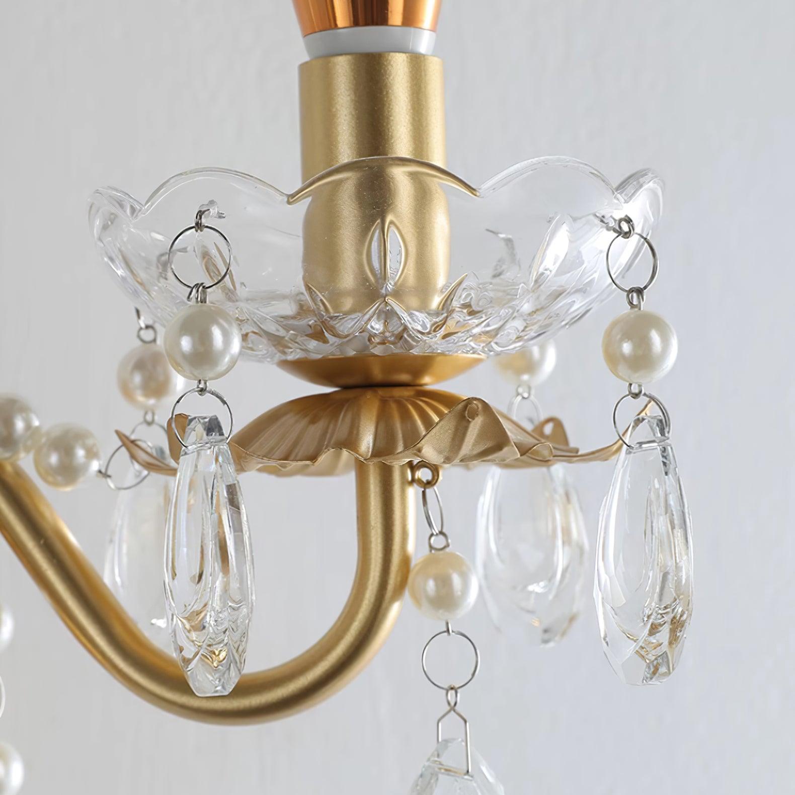 Applique Murale Perles de Cristal Ornée Élégante Chic pour Maison