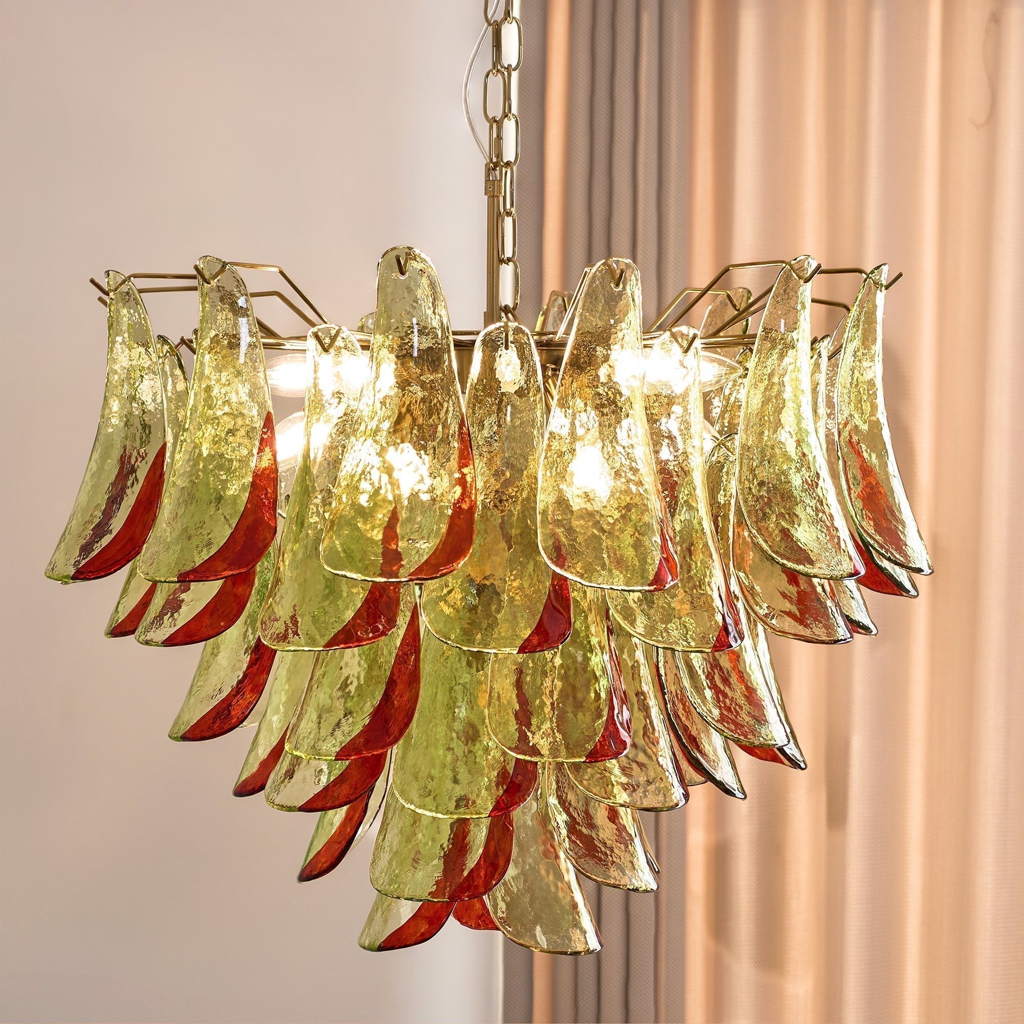 Aurora Lustre en Verre Murano Pétale Élégant
