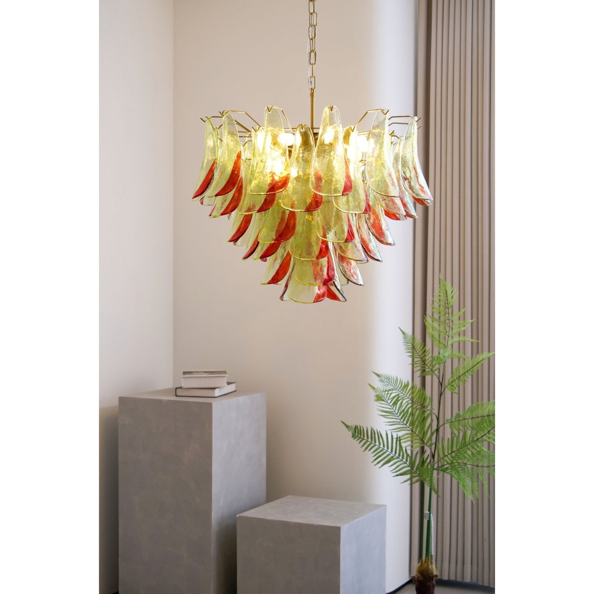 Aurora Lustre en Verre Murano Pétale Élégant