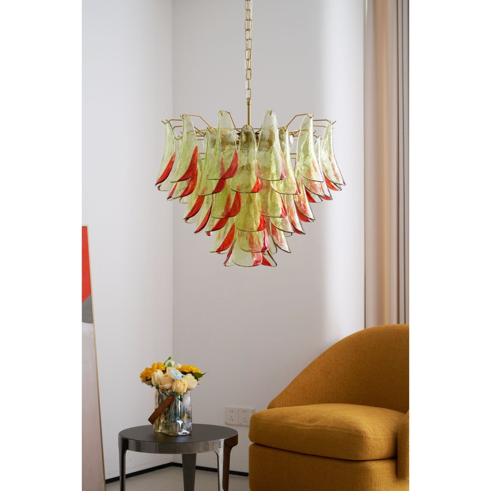 Aurora Lustre en Verre Murano Pétale Élégant