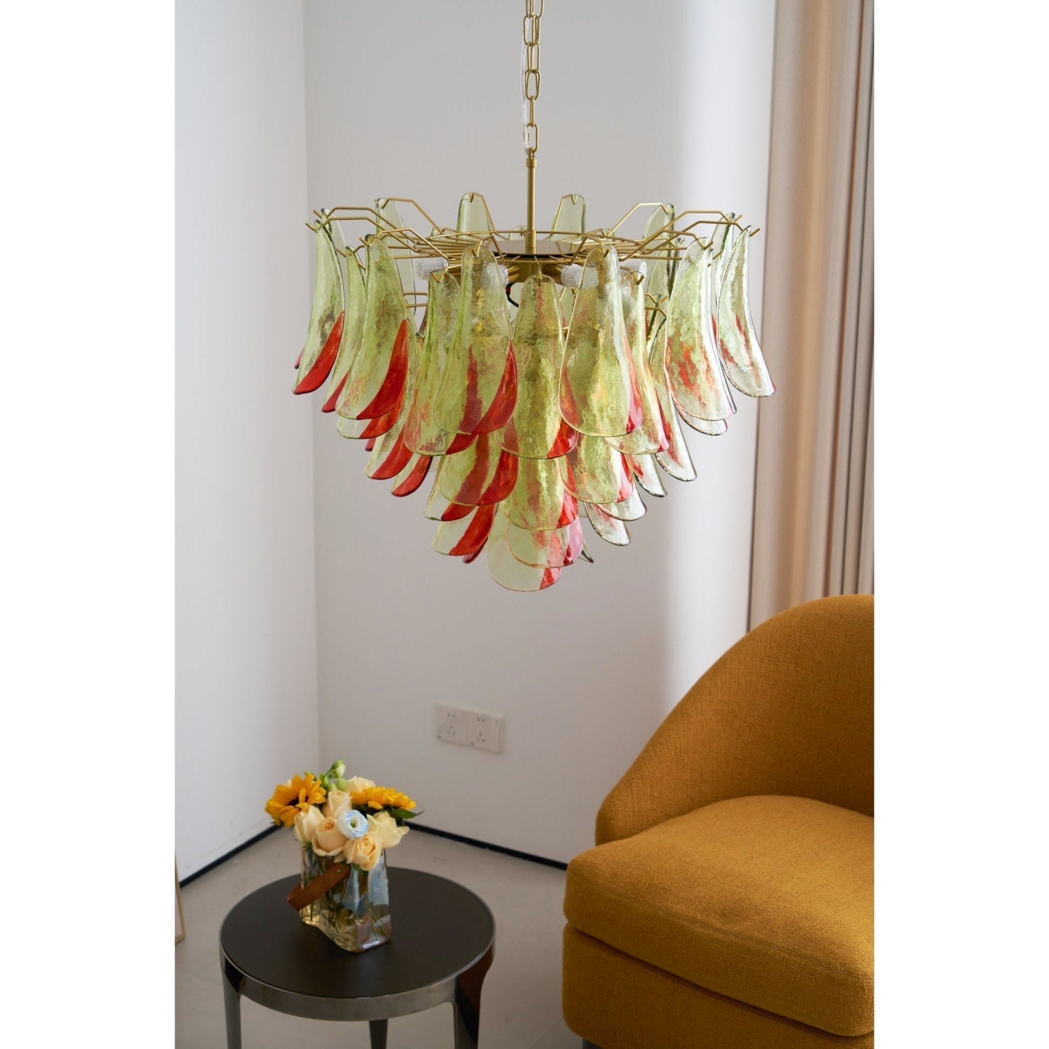 Aurora Lustre en Verre Murano Pétale Élégant