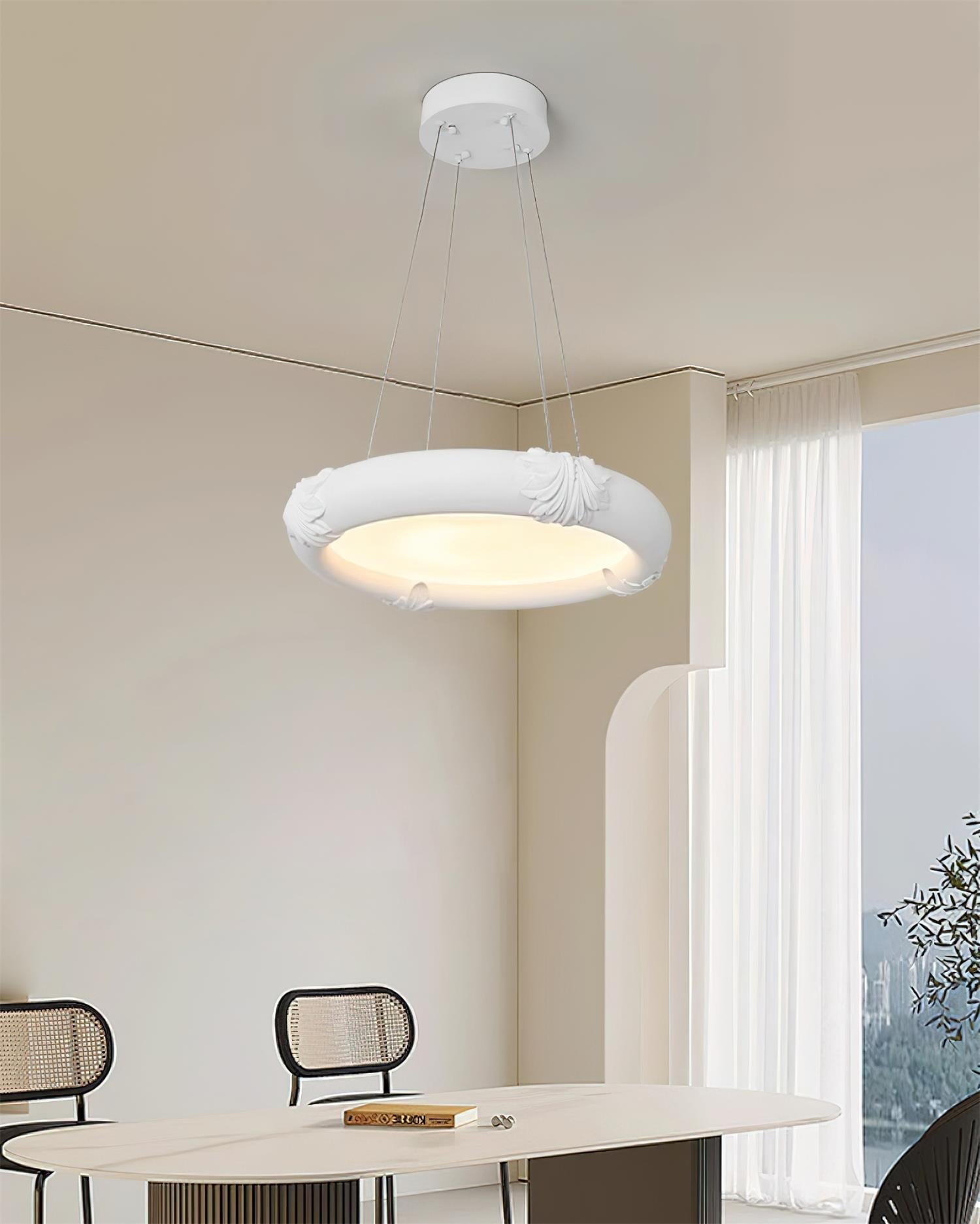 Marika Lustre Plâtre Circulaire Floral