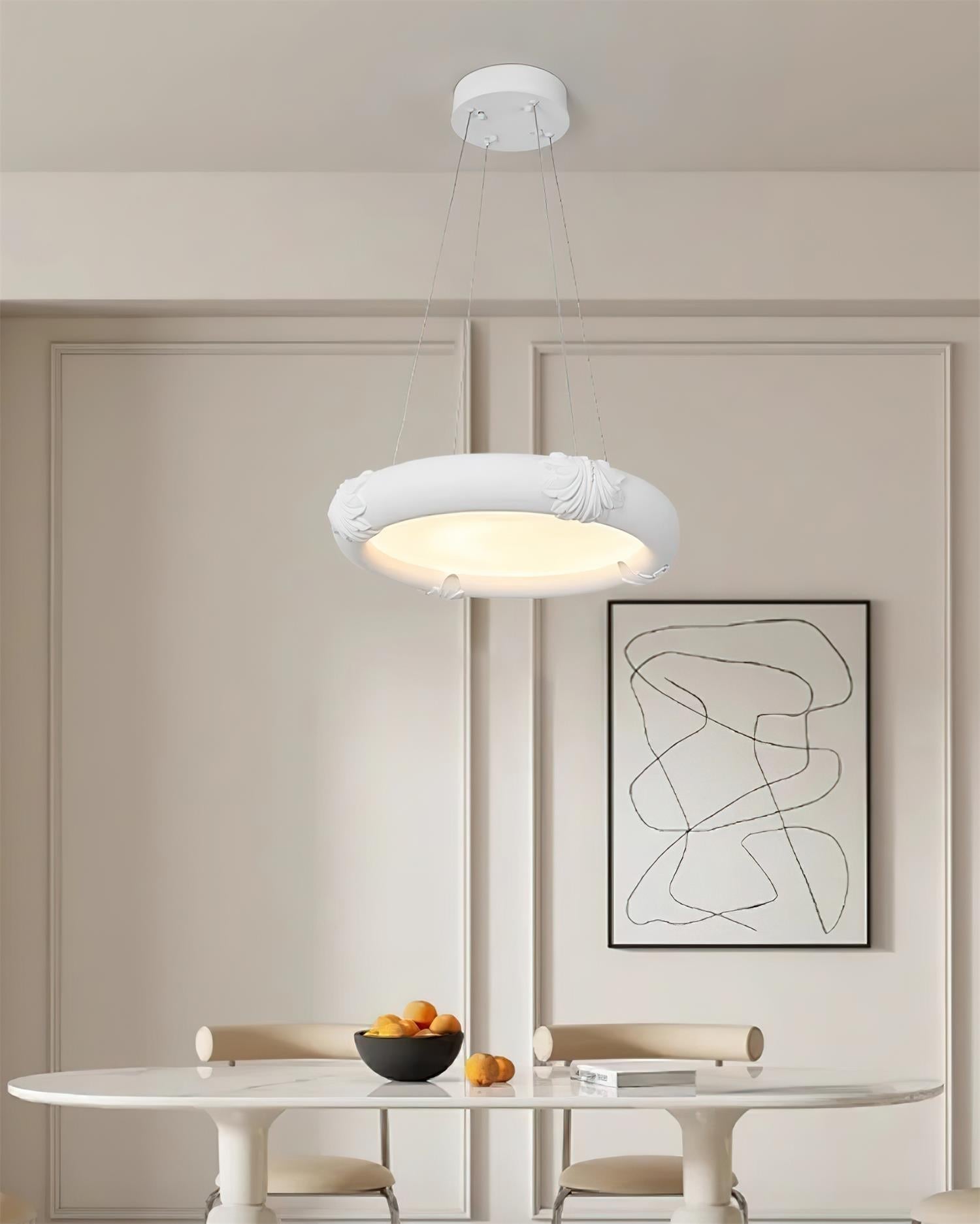 Marika Lustre Plâtre Circulaire Floral