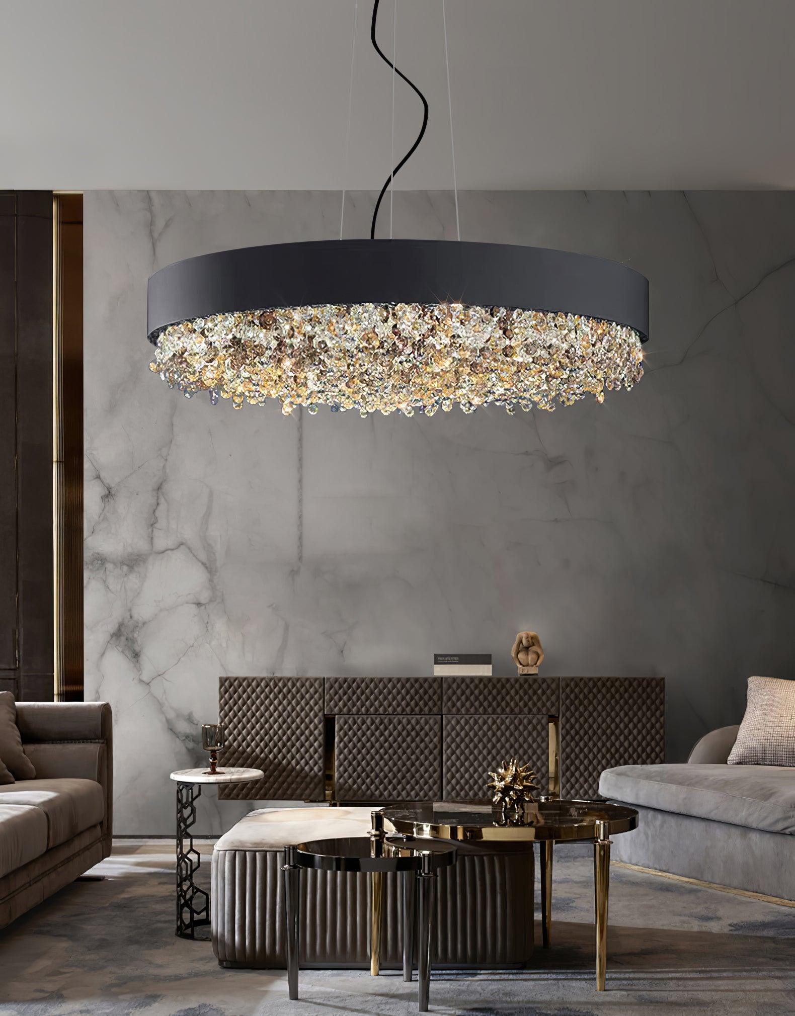 Lymara Suspension en Cristal Moderne de Luxe