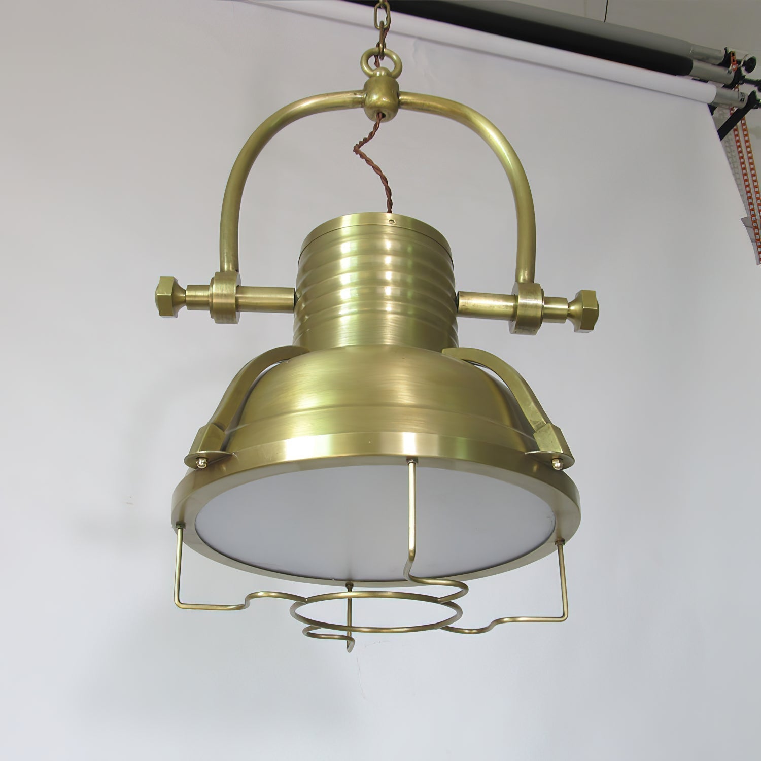 Evelor Suspension Métal Industriel Vintage