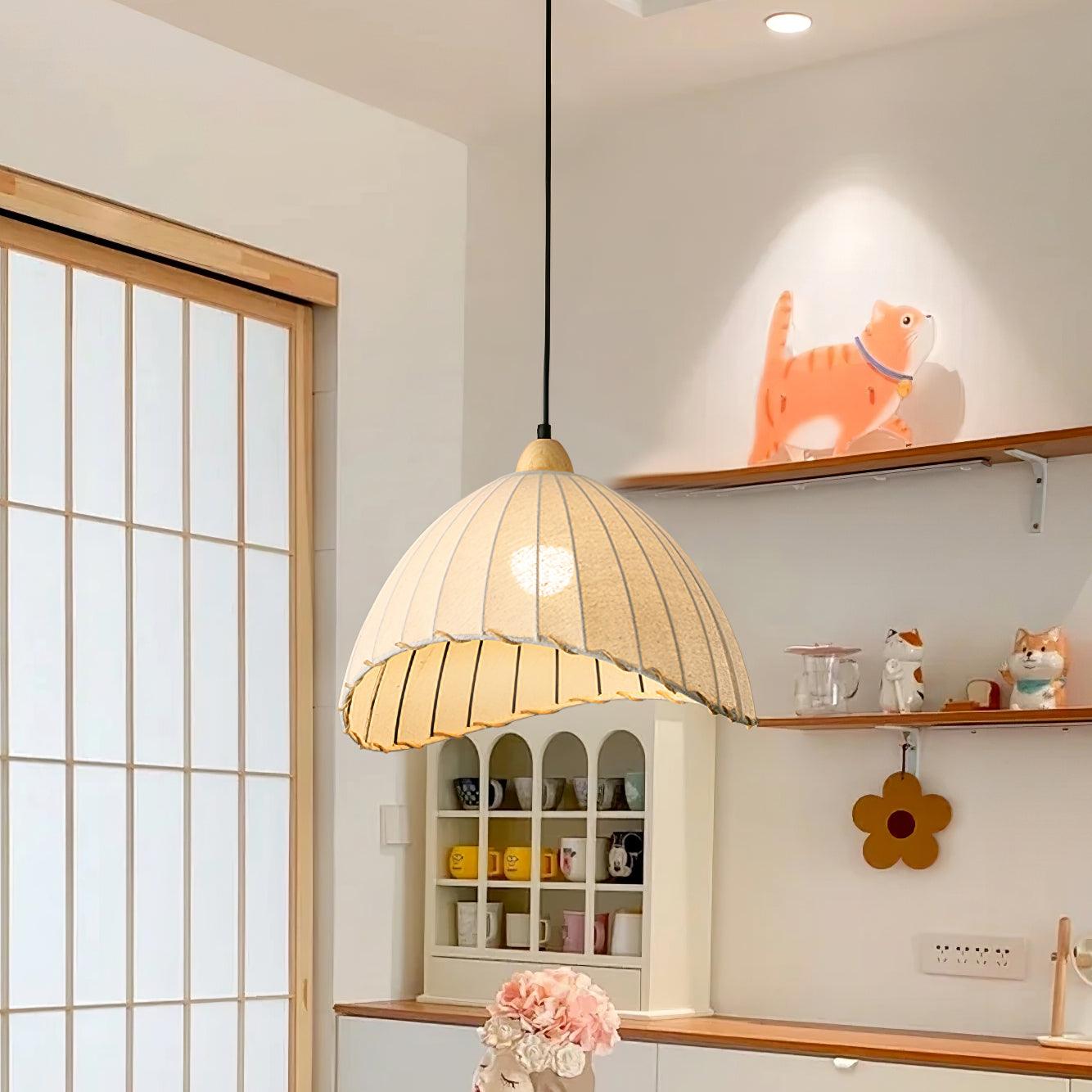 Eclipta Suspension en Lin Tissu