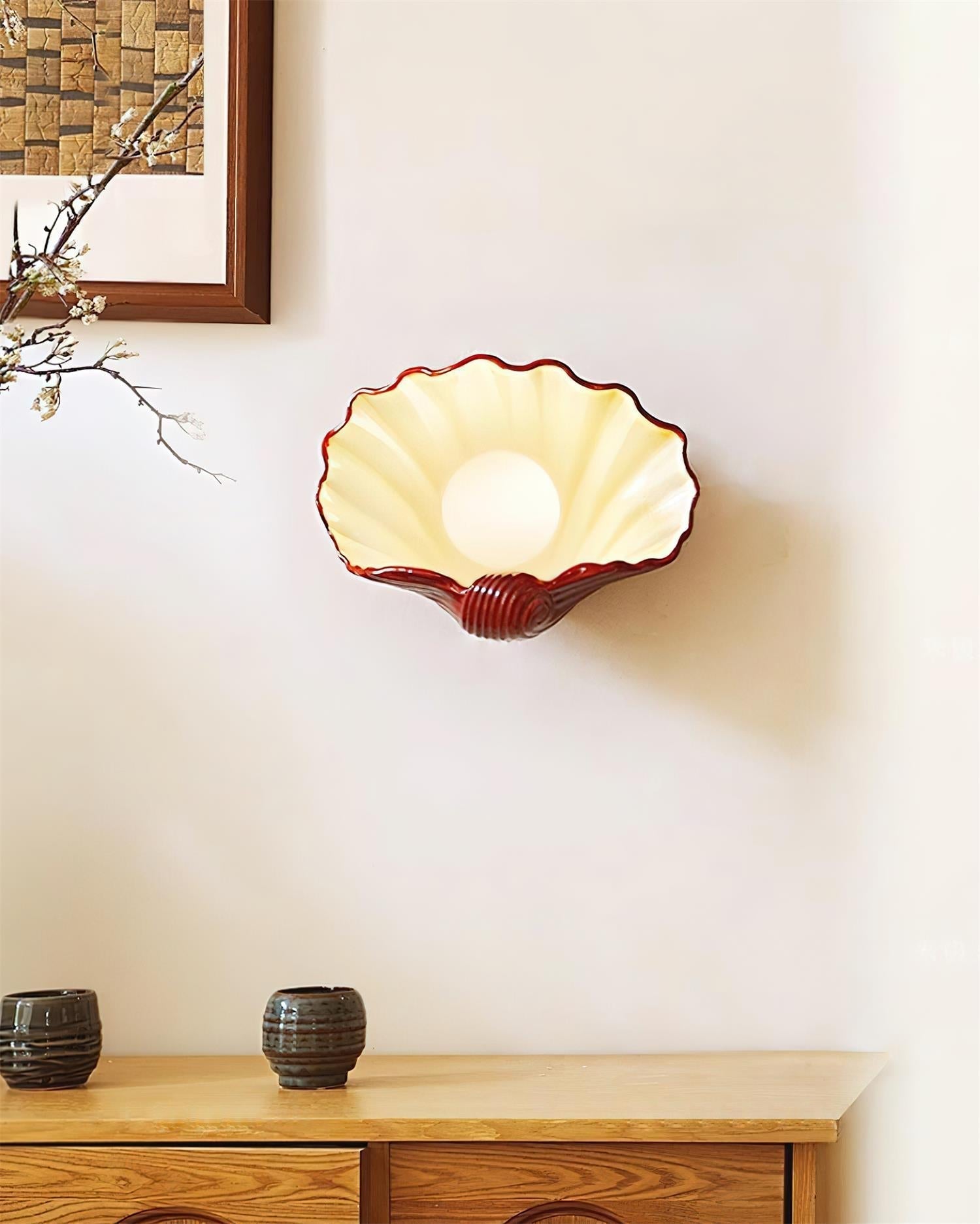 Applique Murale en Forme de Coquillage