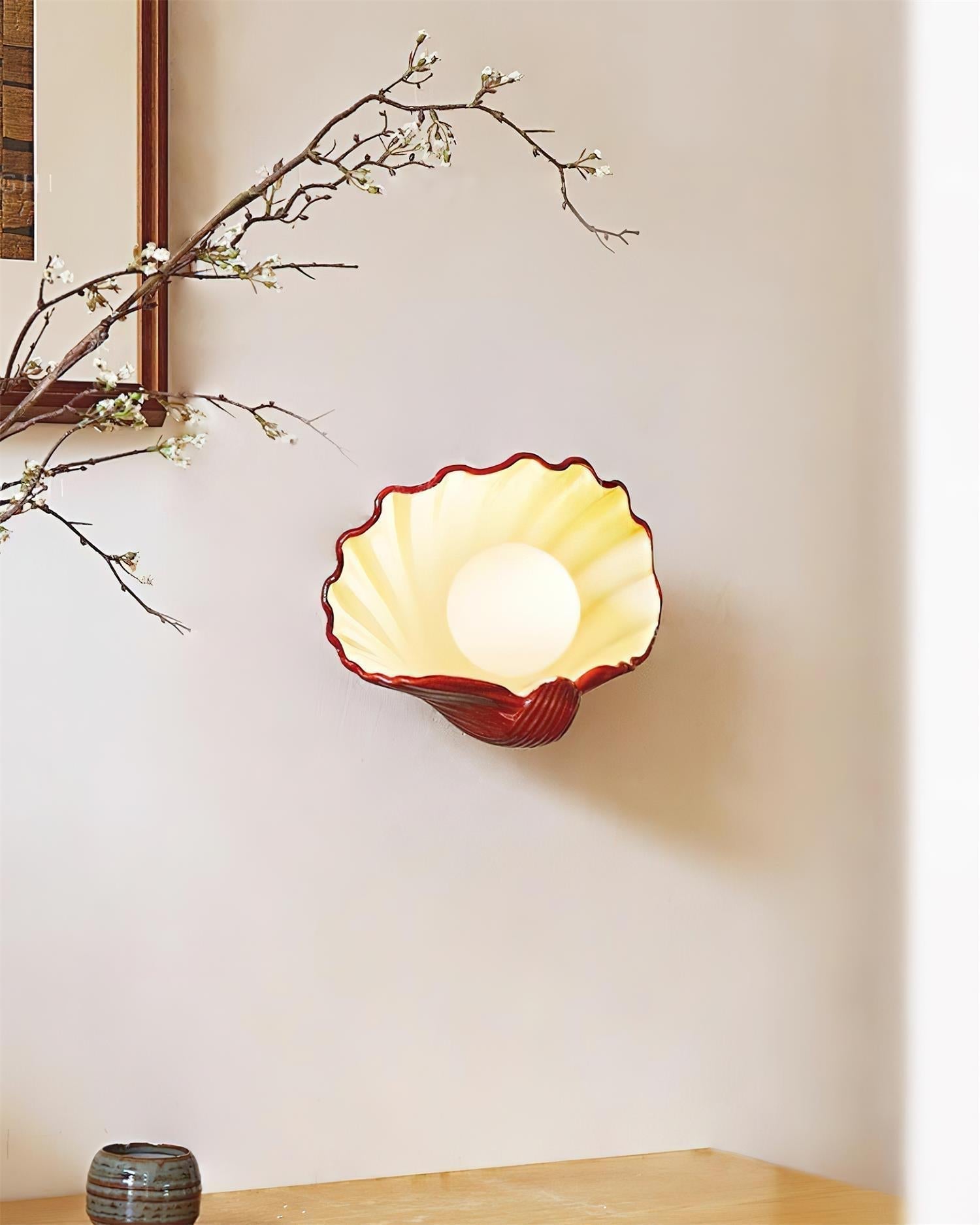 Applique Murale en Forme de Coquillage