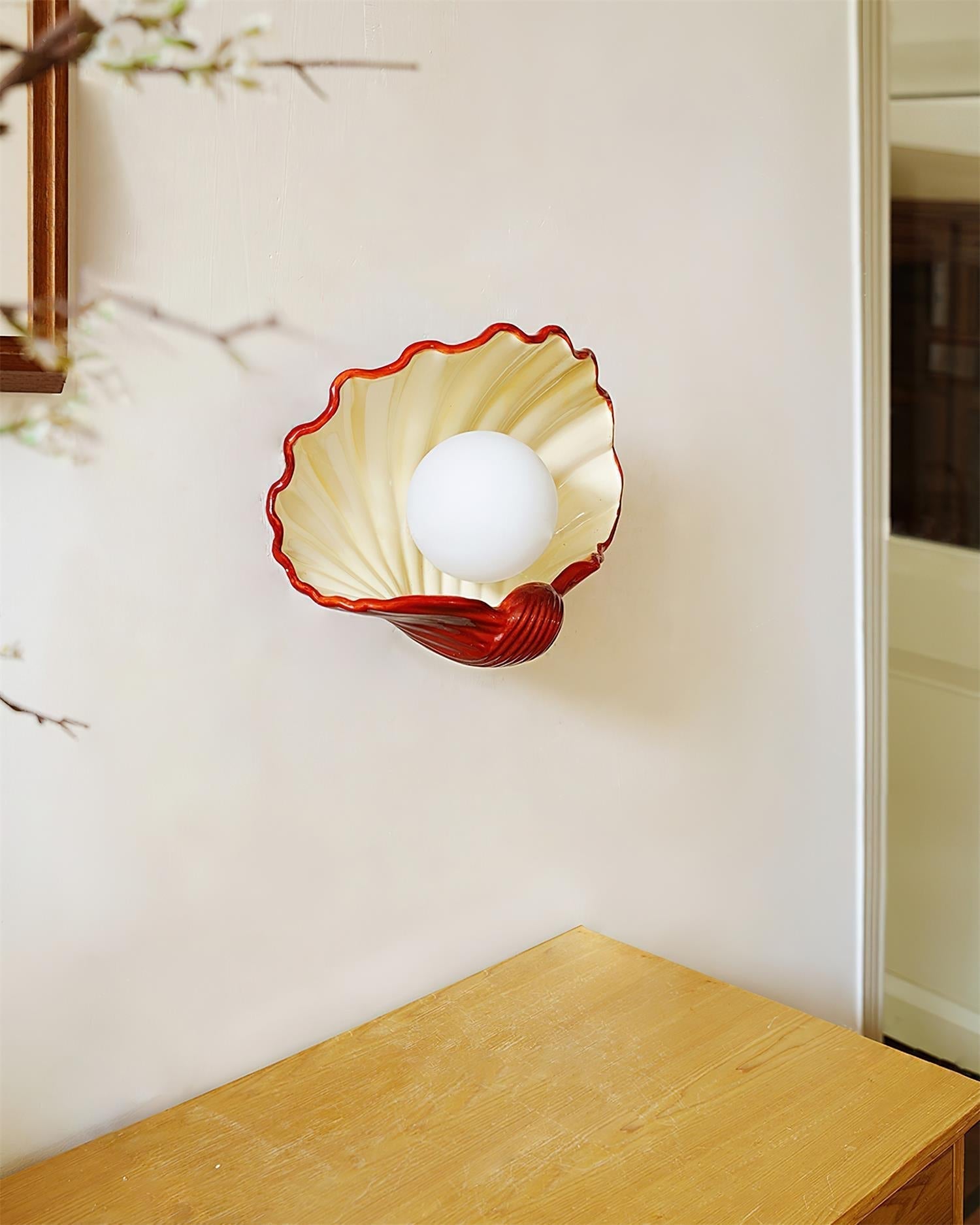 Applique Murale en Forme de Coquillage