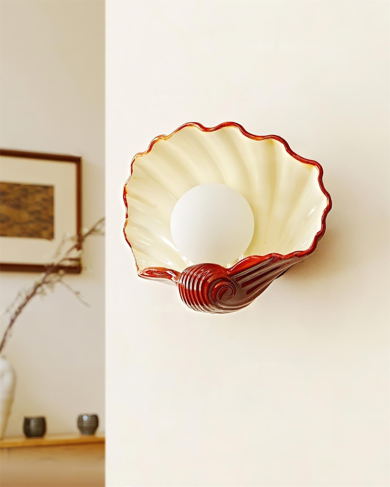 Applique Murale en Forme de Coquillage