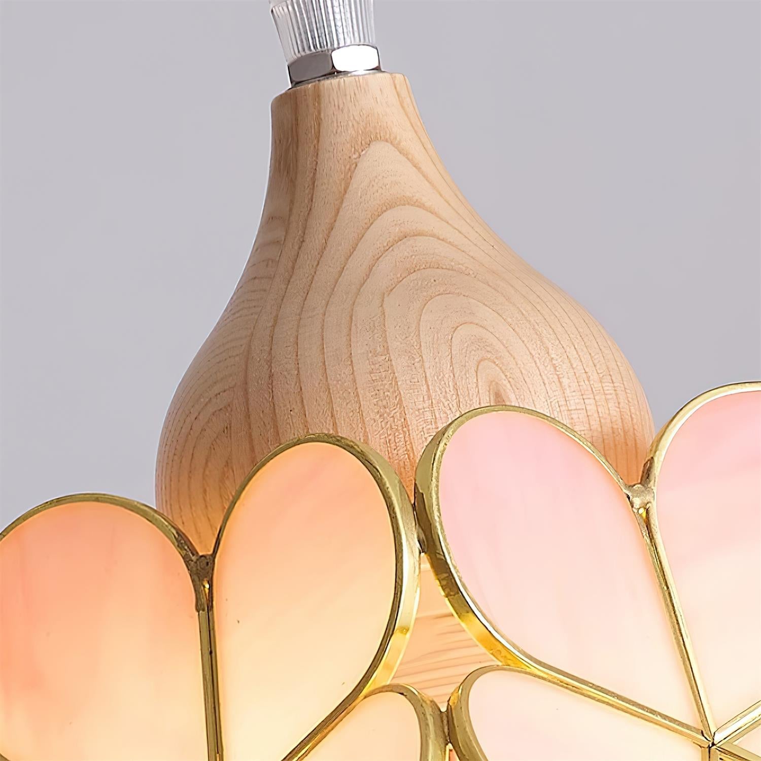 Velina Lustra Lampe Suspendue Pétale Rose