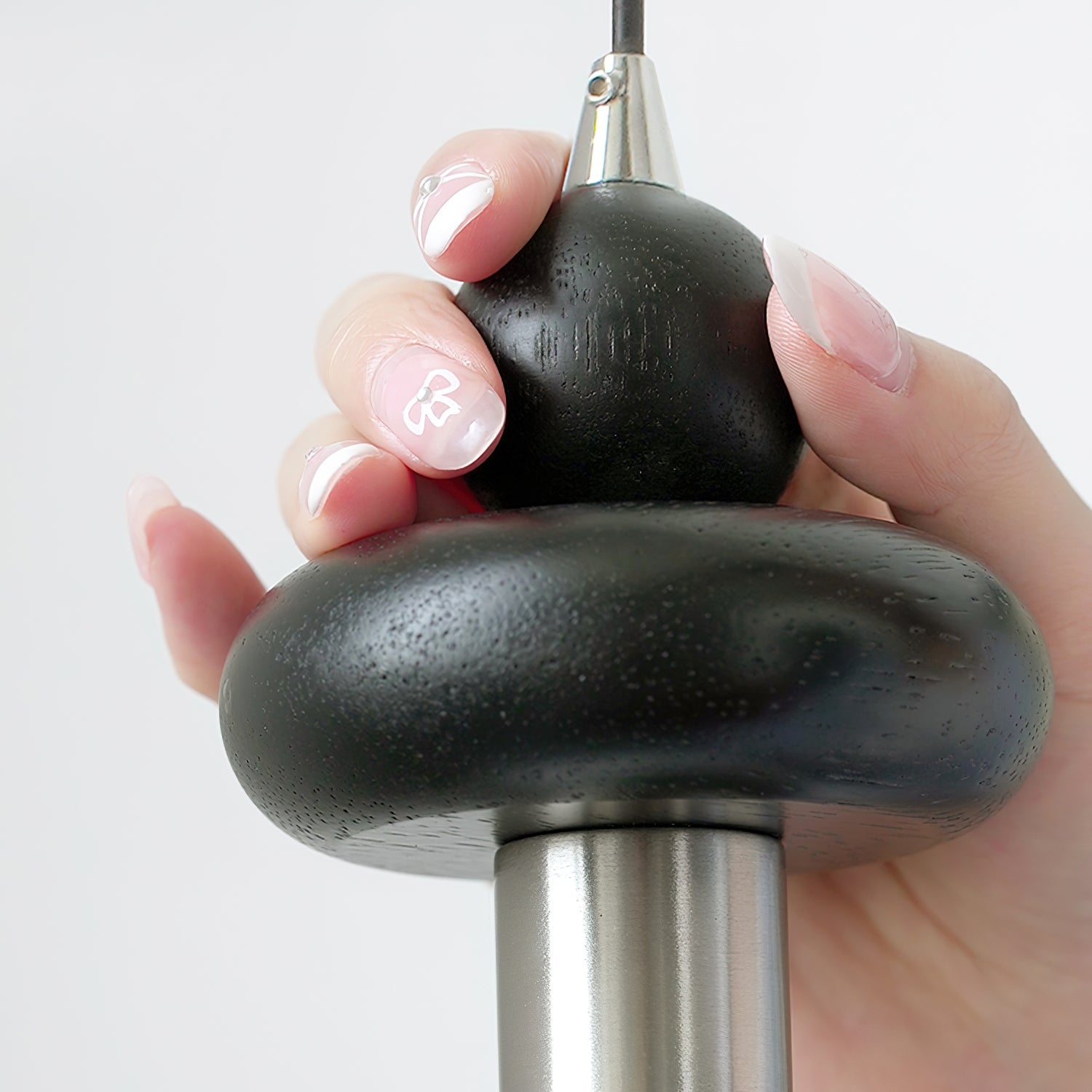 Marra Globe Suspension Mat Bois Givré
