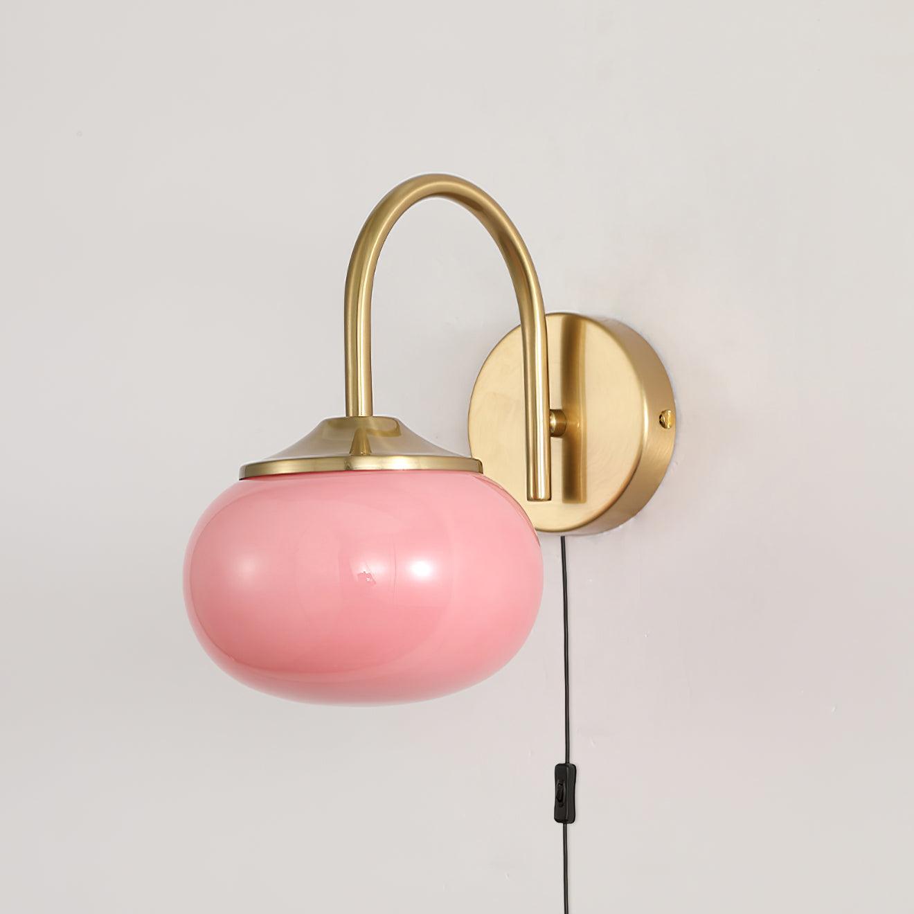 Dutiful Premium Nordic Art Plug-in Glass Sconce Wall Lamp