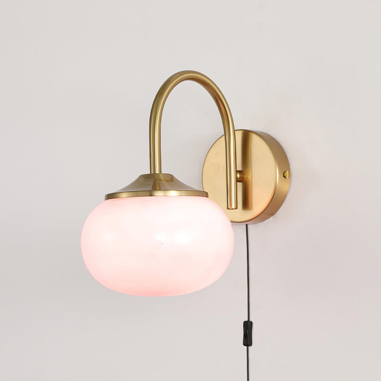 Dutiful Premium Nordic Art Plug-in Glass Sconce Wall Lamp