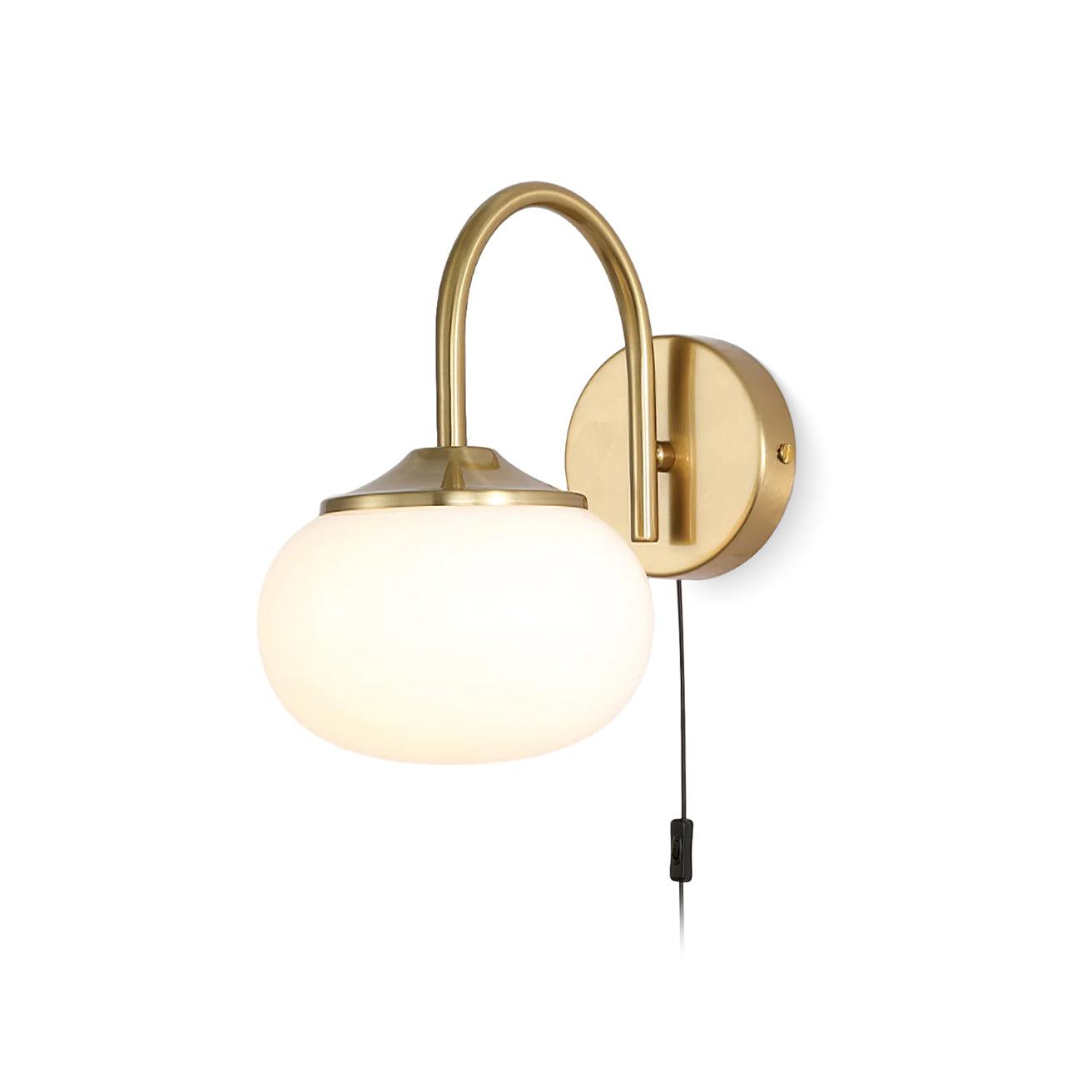 Dutiful Premium Nordic Art Plug-in Glass Sconce Wall Lamp