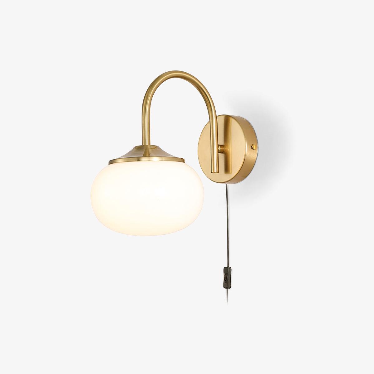 Dutiful Premium Nordic Art Plug-in Glass Sconce Wall Lamp
